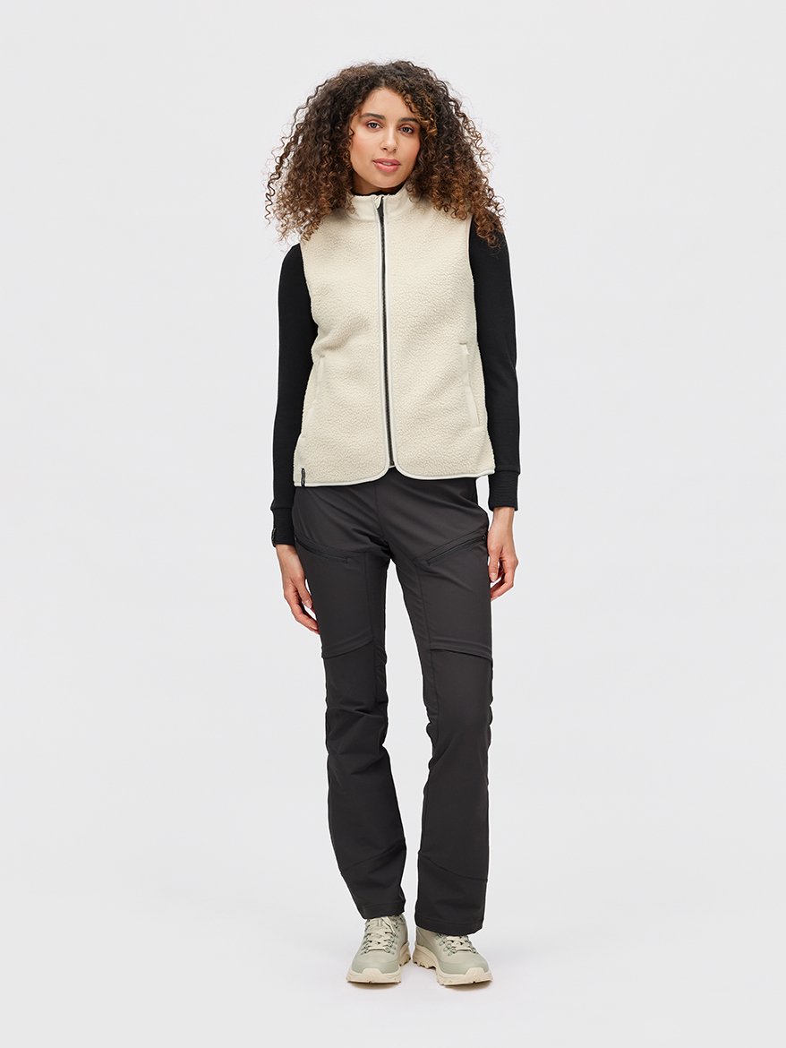 Twentyfour Aurora Pile Vest D Varm Grå