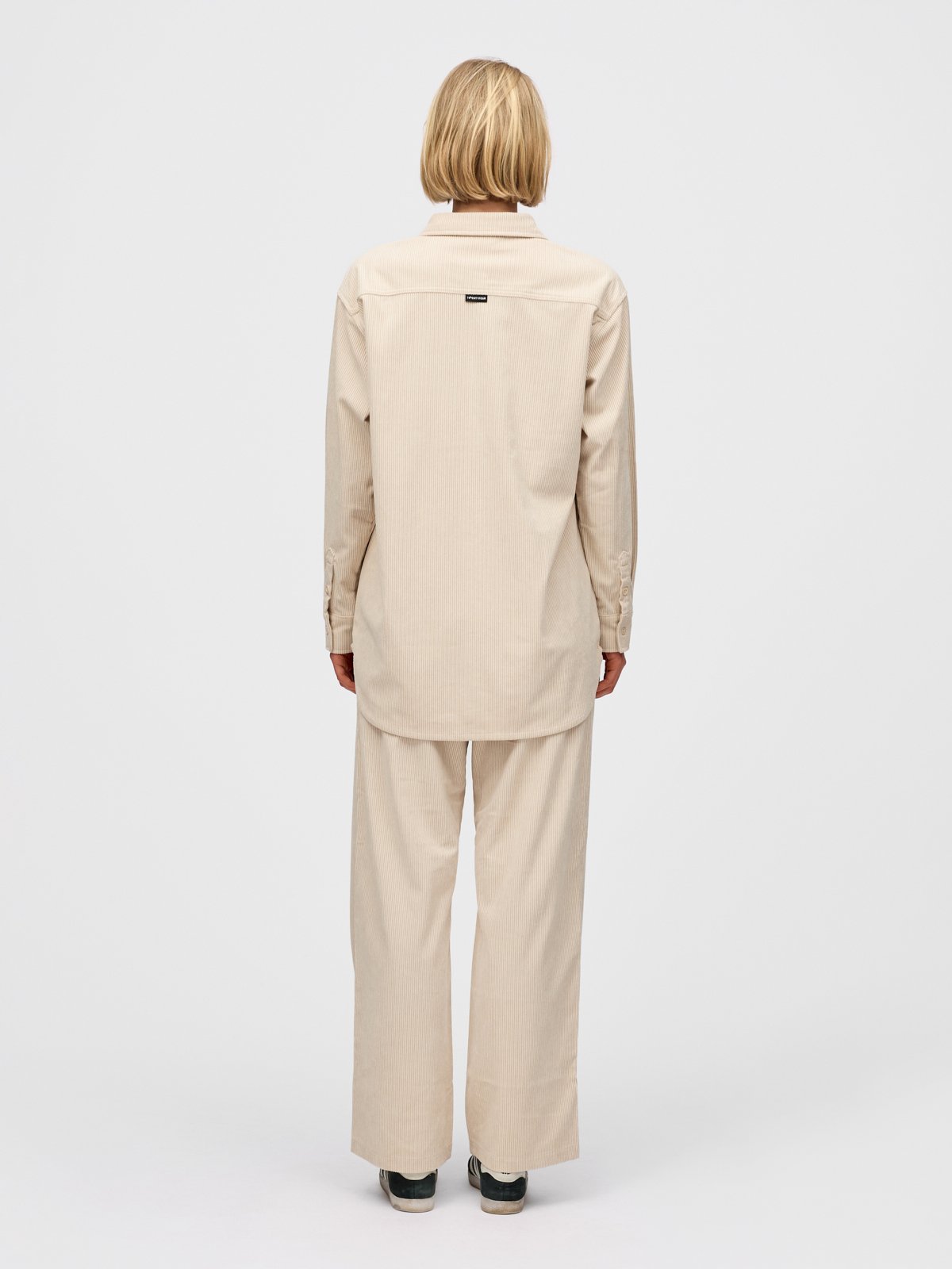 Twentyfour Mode Cord Skjorte D Gråhvit