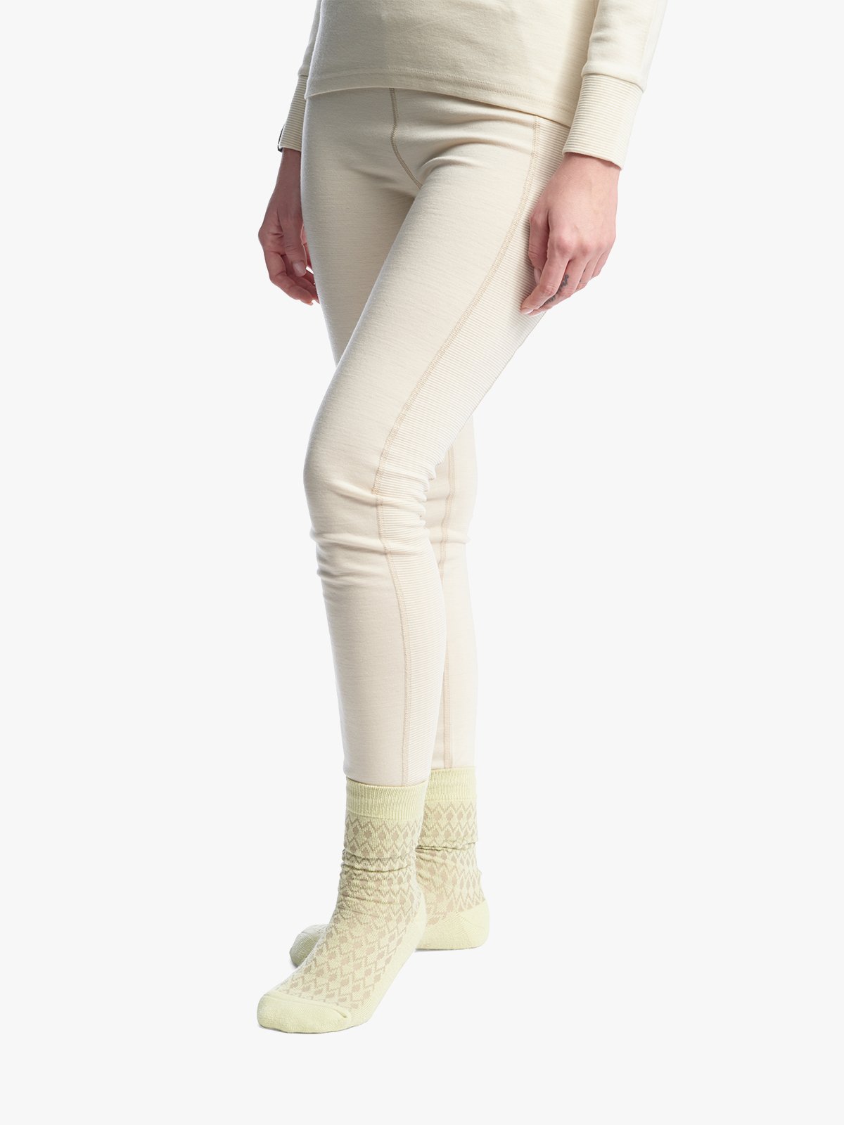 Twentyfour Aurora Oda Ulltights D Gråhvit