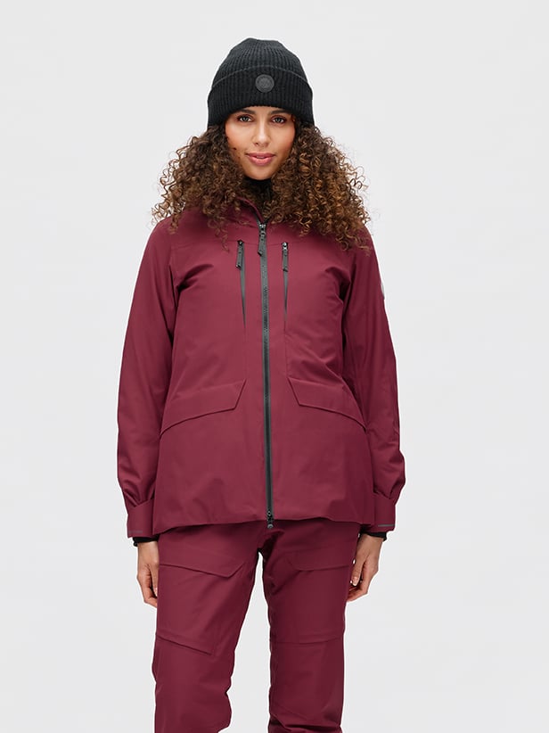 Twentyfour Aurora PL Skalljakke D M Burgunder