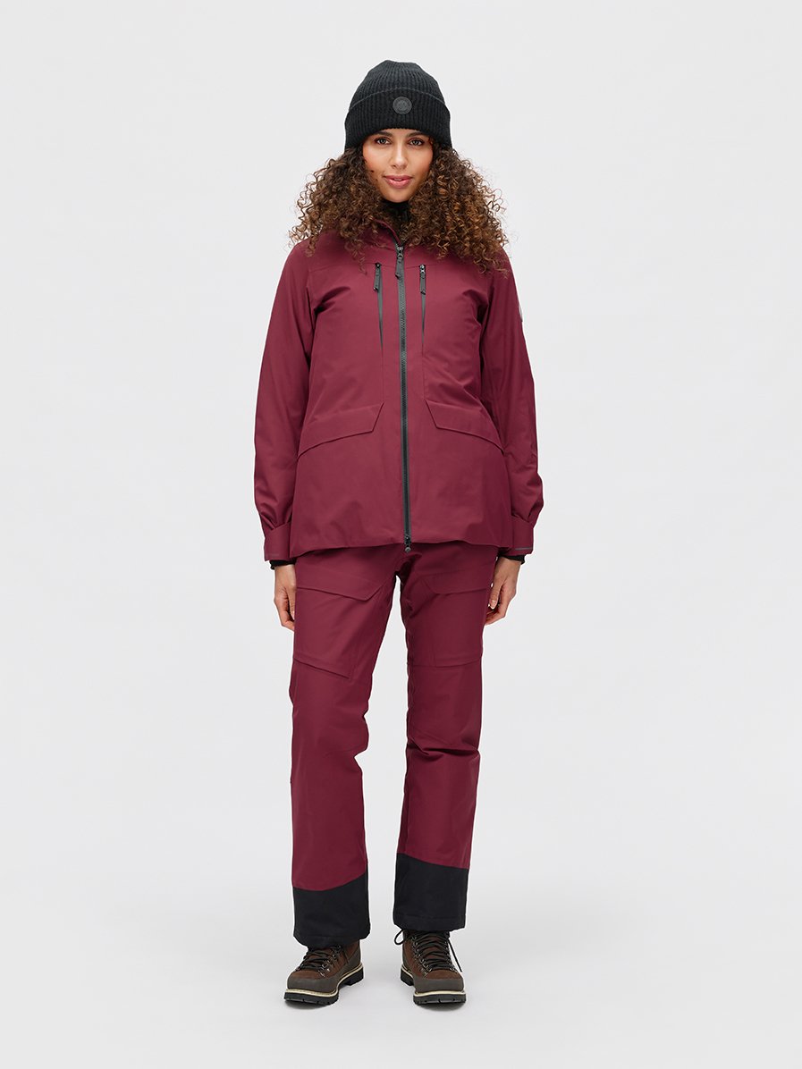 Twentyfour Aurora PL Skalljakke D M Burgunder