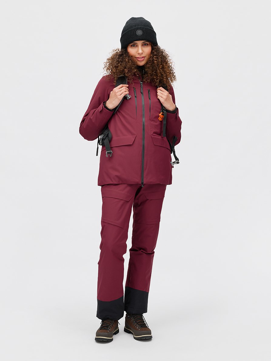 Twentyfour Aurora PL Skalljakke D M Burgunder