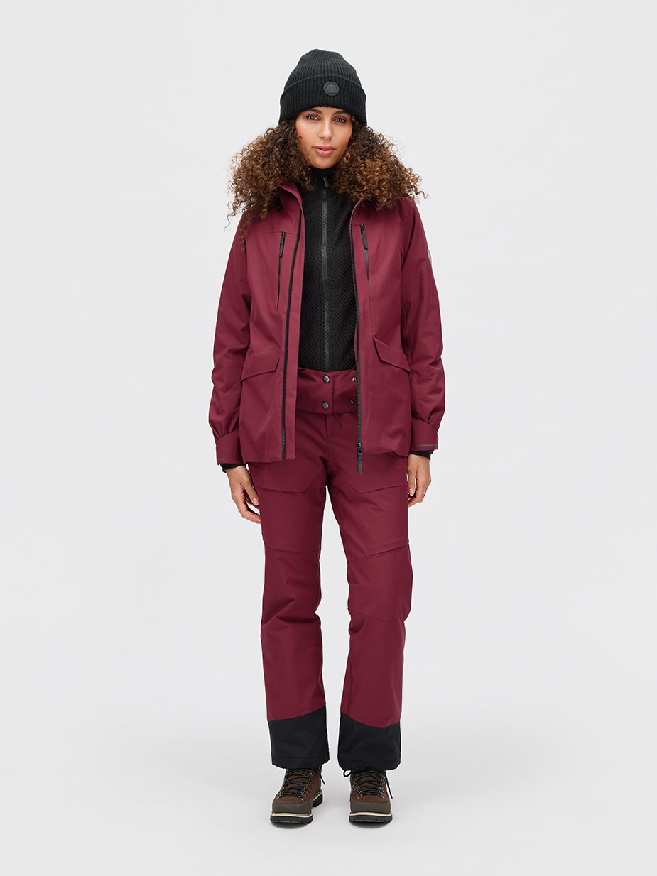 Twentyfour Aurora PL Skalljakke D M Burgunder