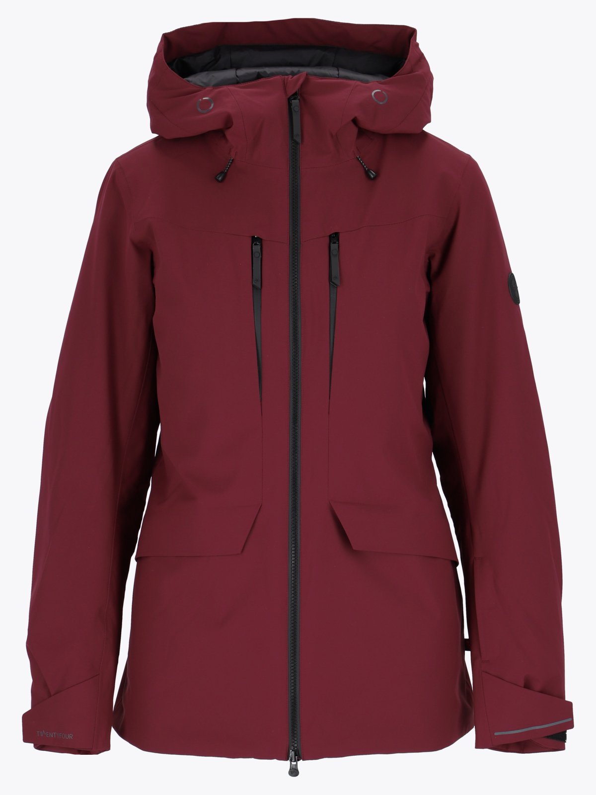 Twentyfour Aurora PL Skalljakke D M Burgunder
