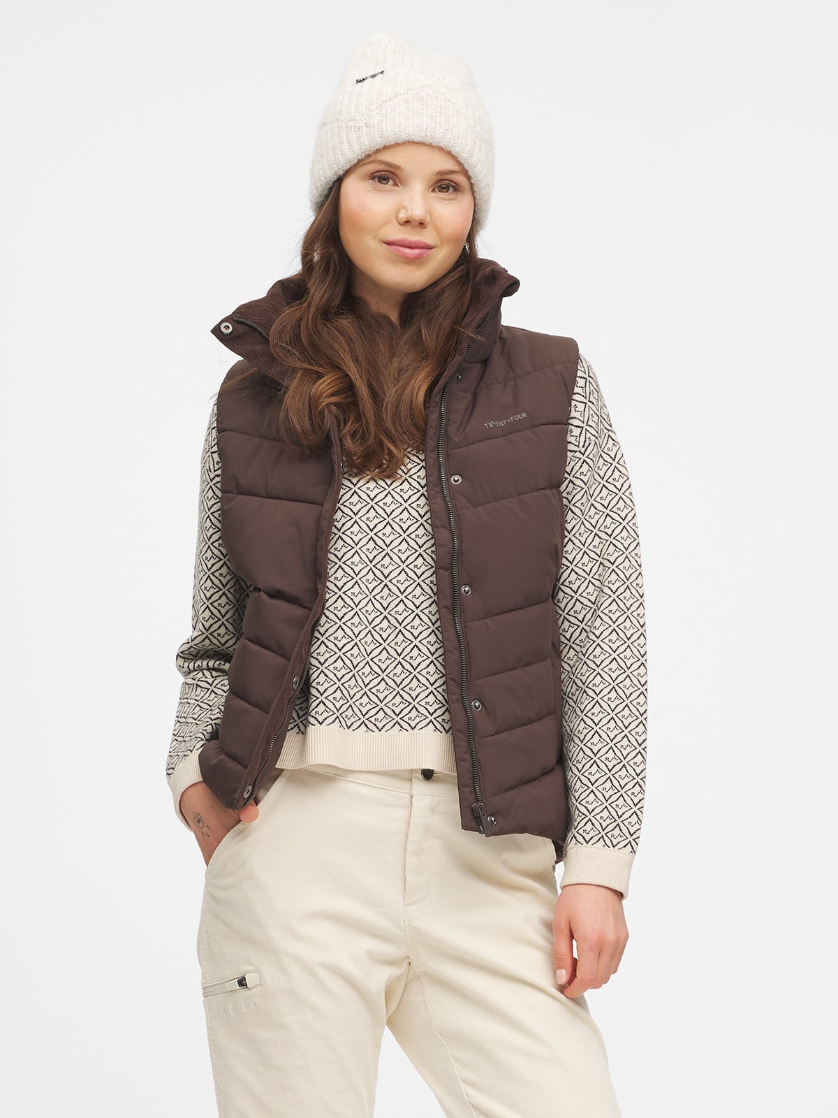 Twentyfour Aurora Thermal Vest D Mørk Brun