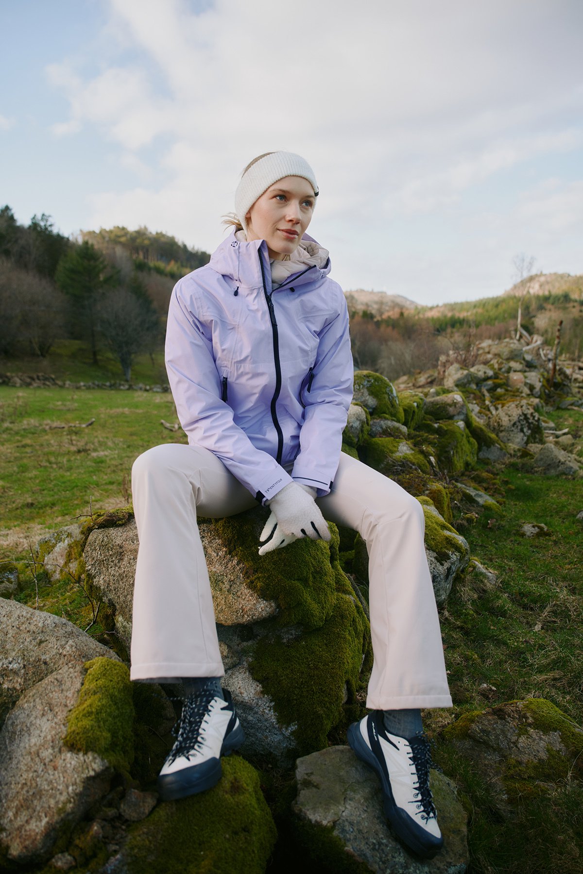 Twentyfour Aurora 3L Skalljakke D Lavendel