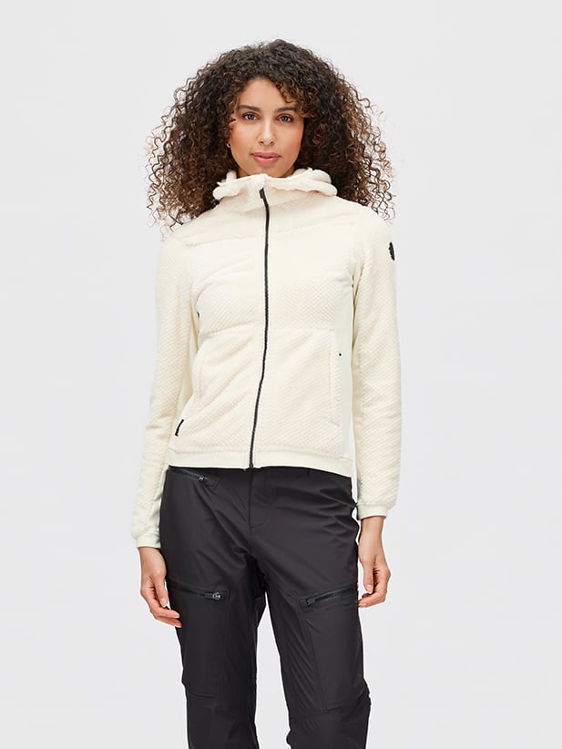 Twentyfour Aurora Air Fleece D Gråhvit