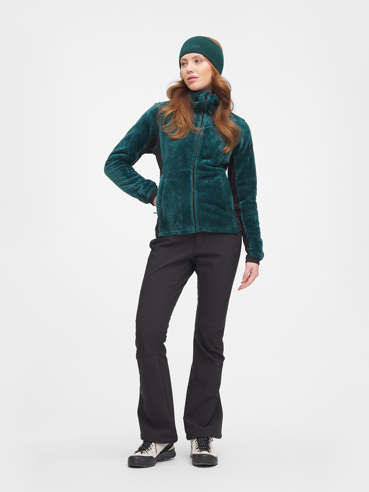 Twentyfour Aurora Air Fleece D M Blågrønn