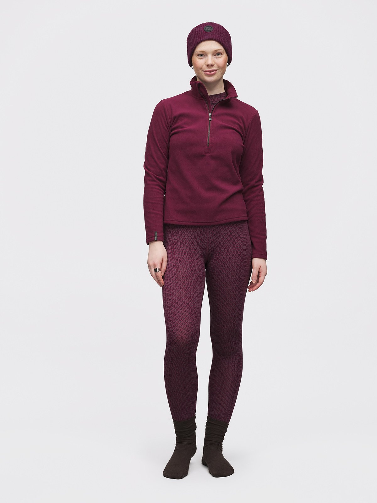 Twentyfour Aurora HZ Fleece D M Burgunder
