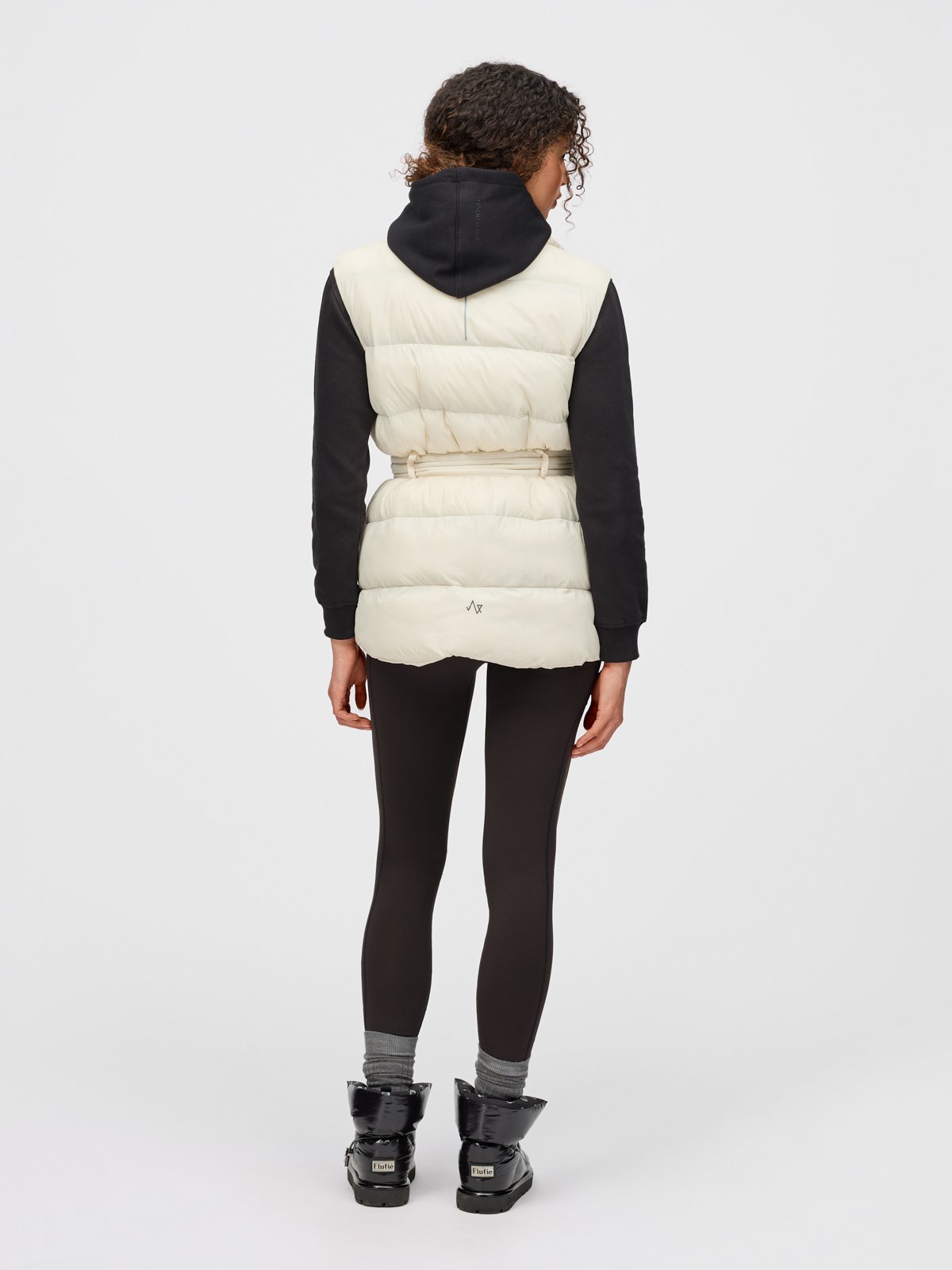 Twentyfour Mode Milla Padded Vest D Gråhvit