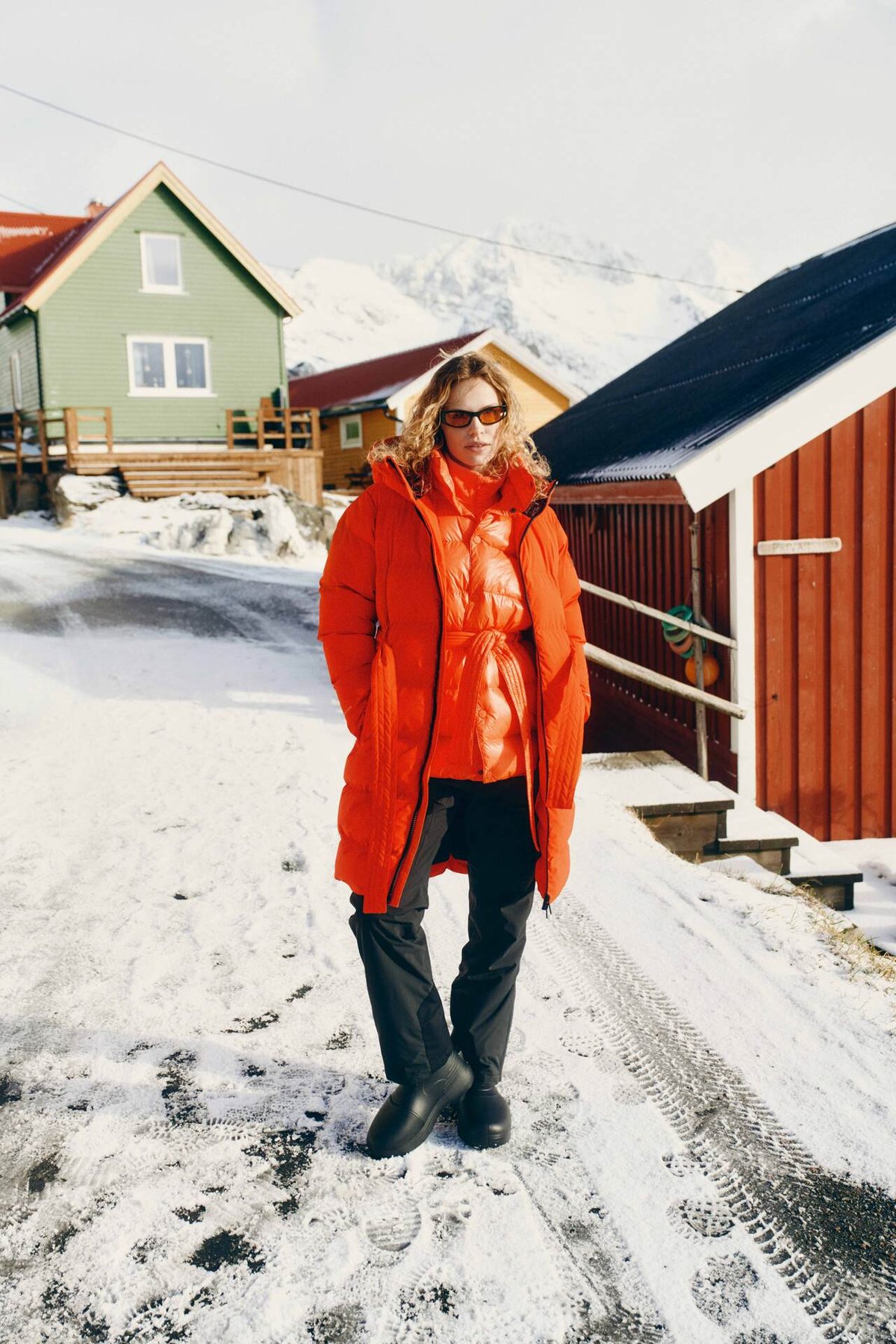 Twentyfour Mode Milla Parka D Tomatrød