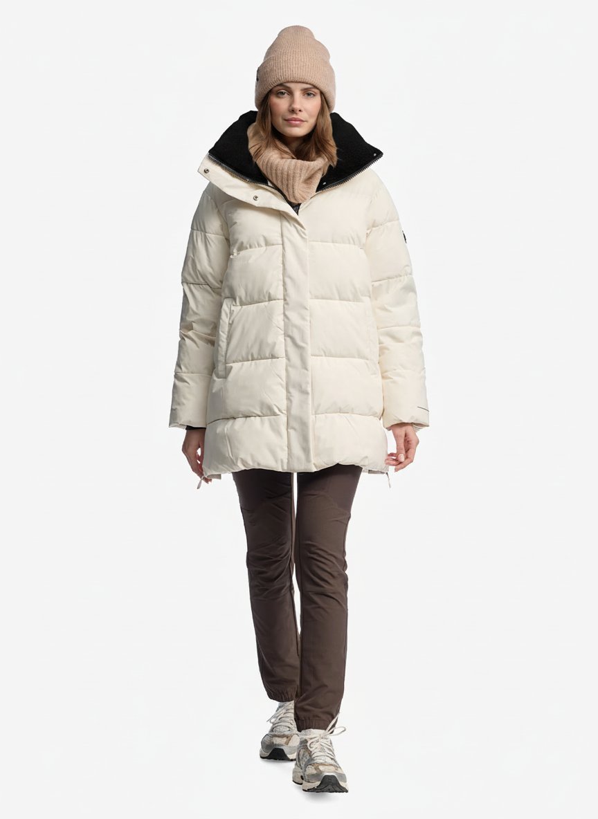 Twentyfour Mode Nea Parka D Gråhvit