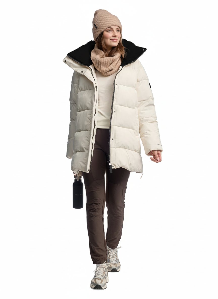 Twentyfour Mode Nea Parka D Gråhvit