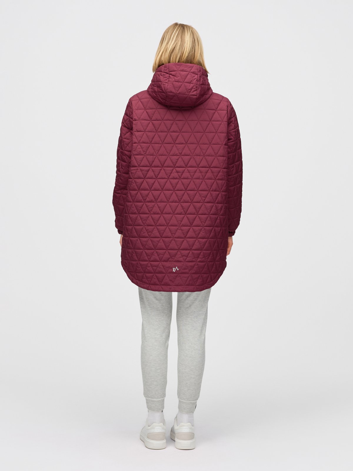 Twentyfour Mode Quilted Anorak D M Burgunder