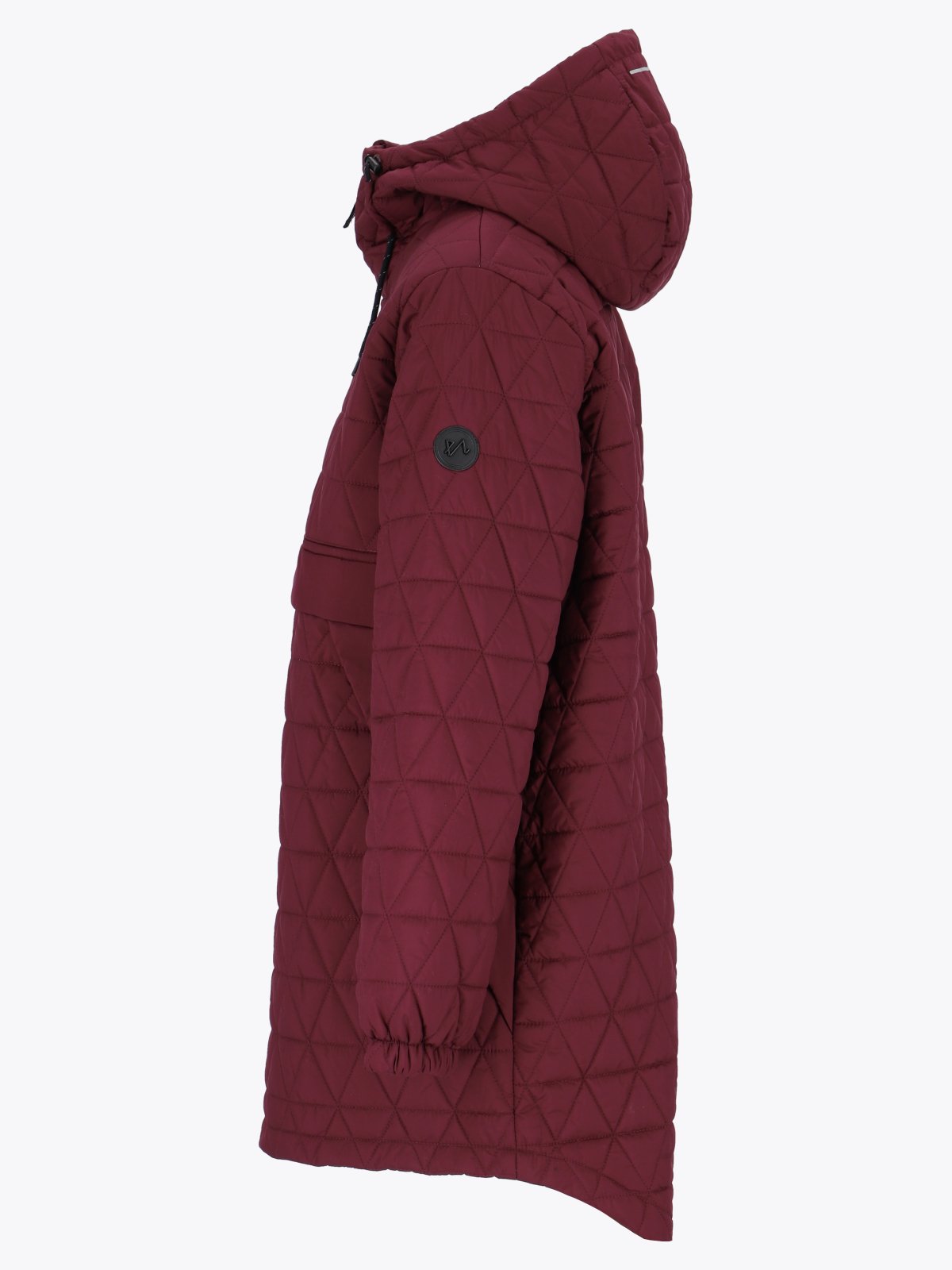 Twentyfour Mode Quilted Anorak D M Burgunder