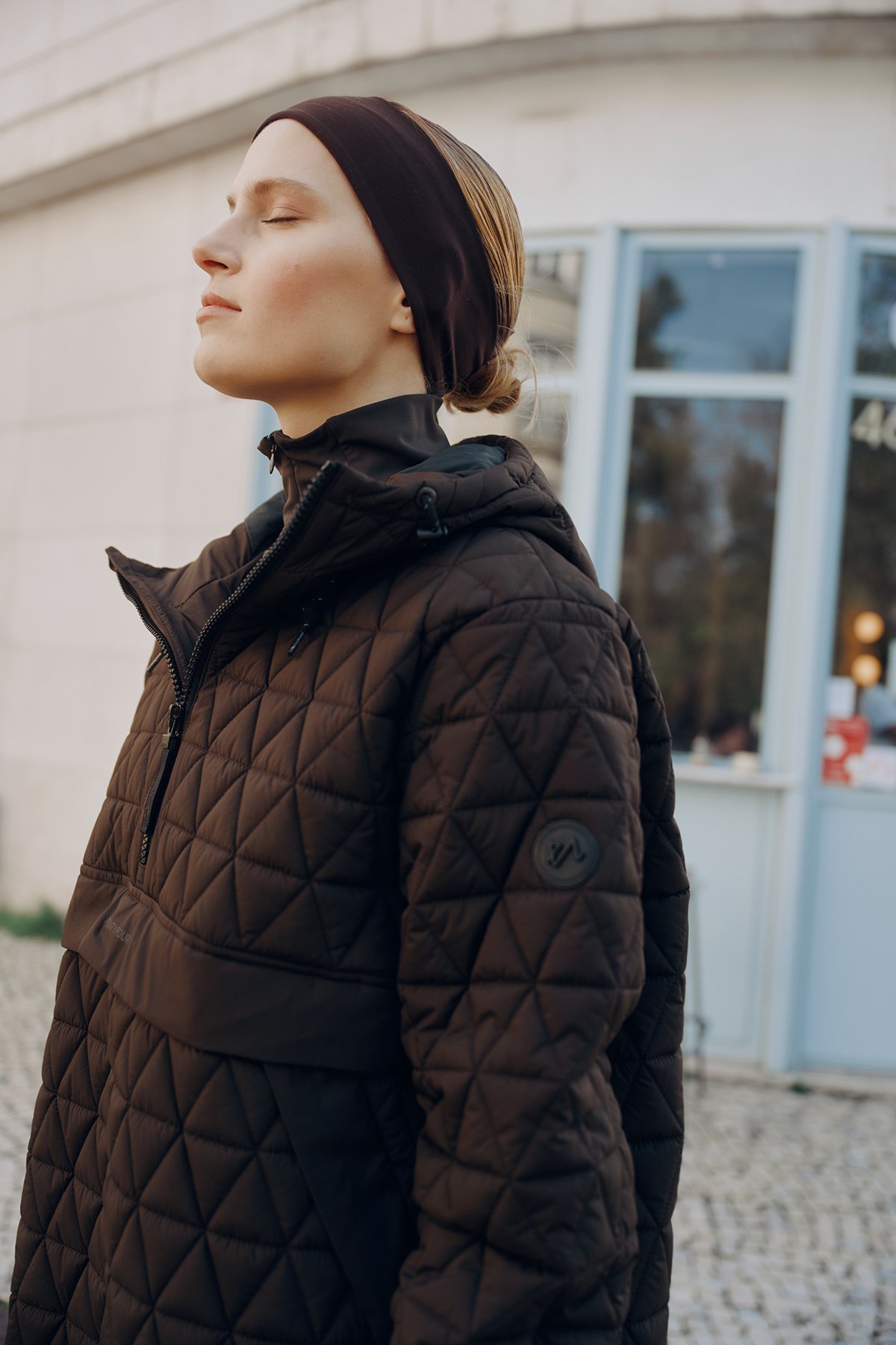 Twentyfour Mode Quilted Anorak D Mørk Brun