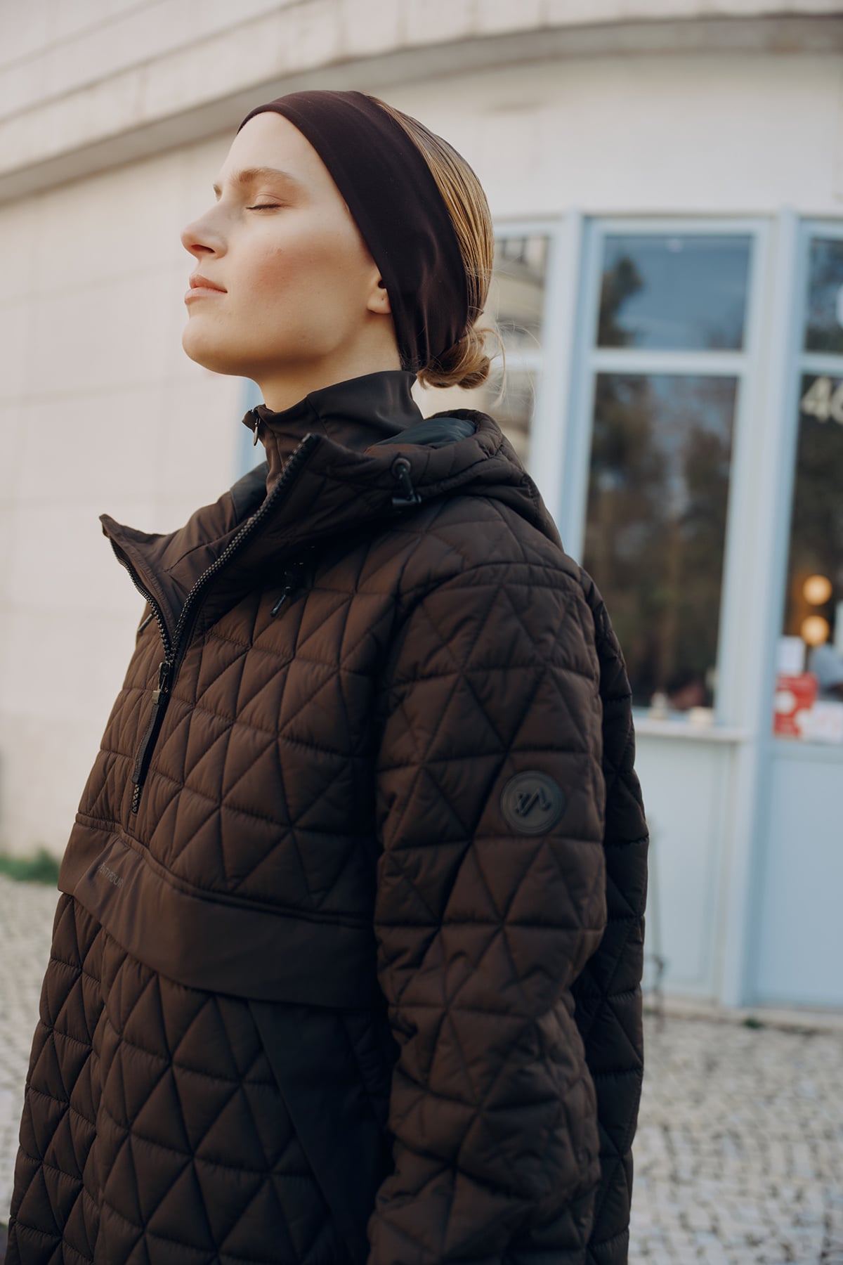 Twentyfour Mode Quilted Anorak D Mørk Brun