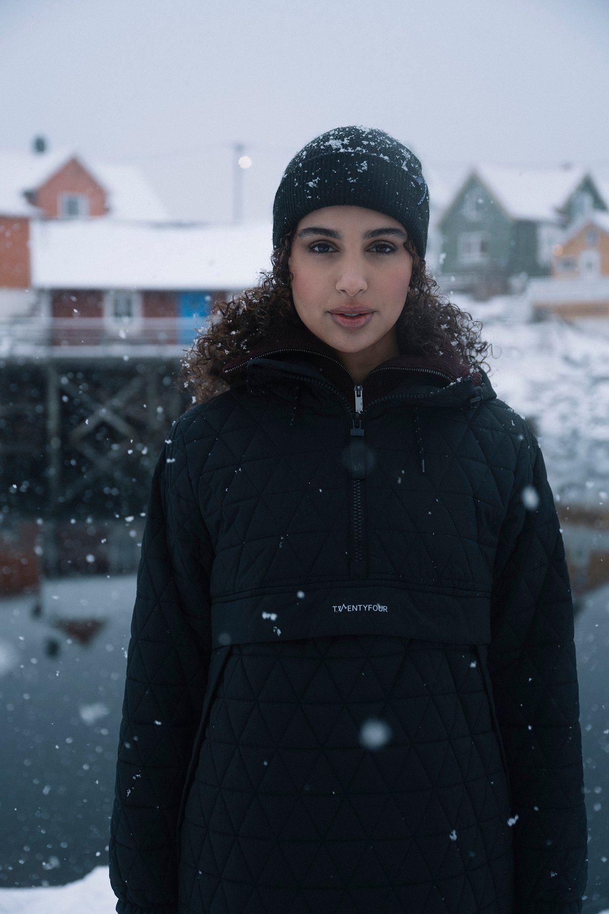 Twentyfour Mode Quilted Anorak D Sort