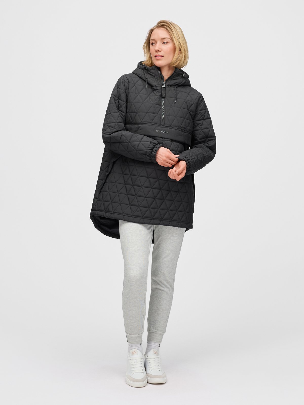 Twentyfour Mode Quilted Anorak D Sort