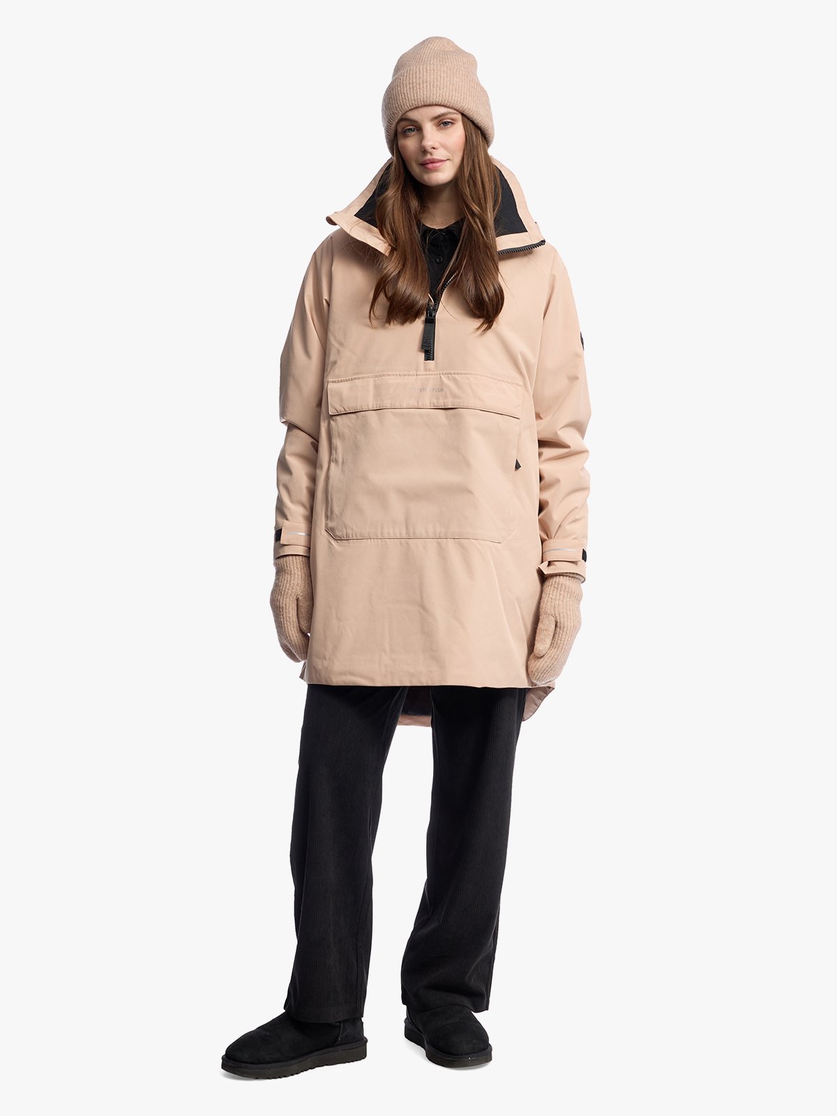 Twentyfour Mode Insulation Poncho D Mørk Beige