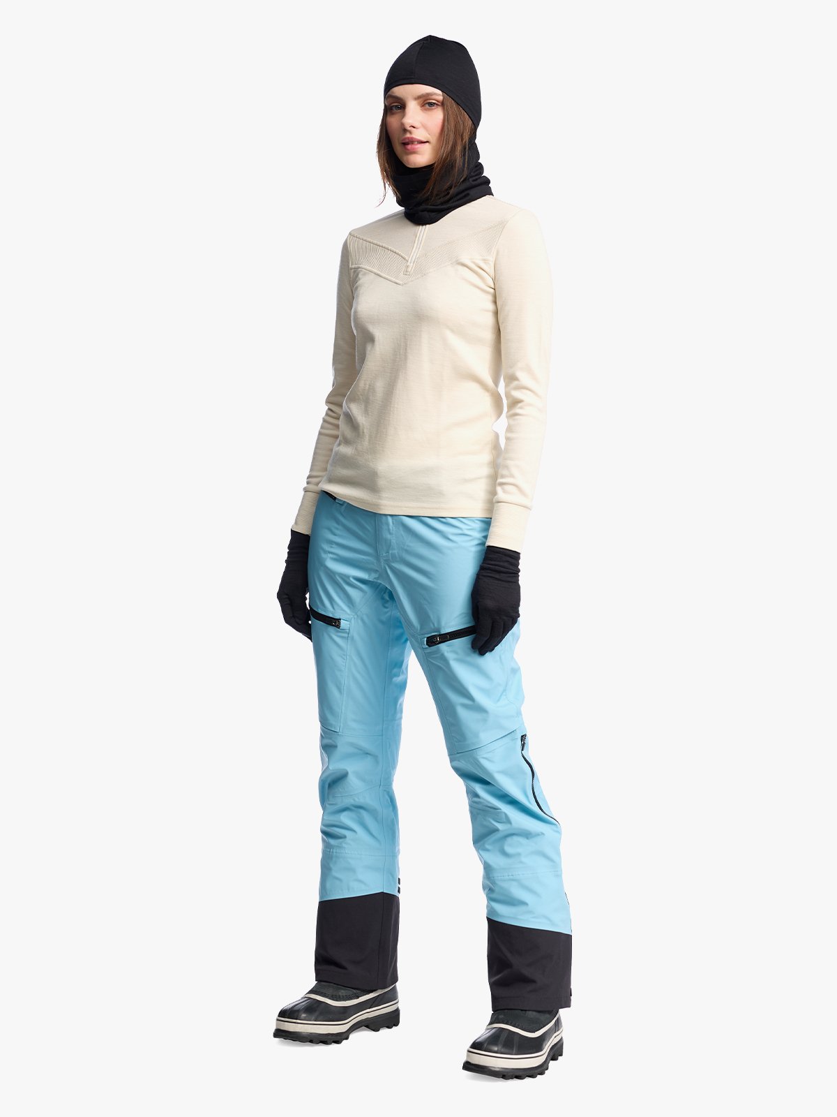 Twentyfour & Merino Balaclava Sort