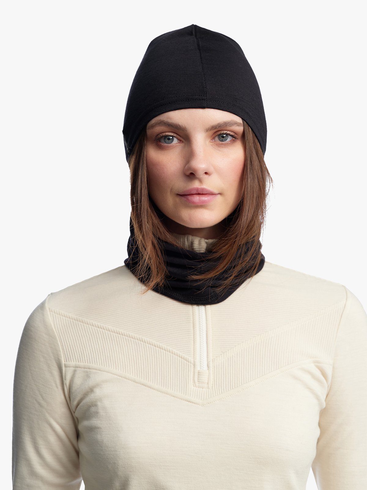 Twentyfour & Merino Balaclava Sort