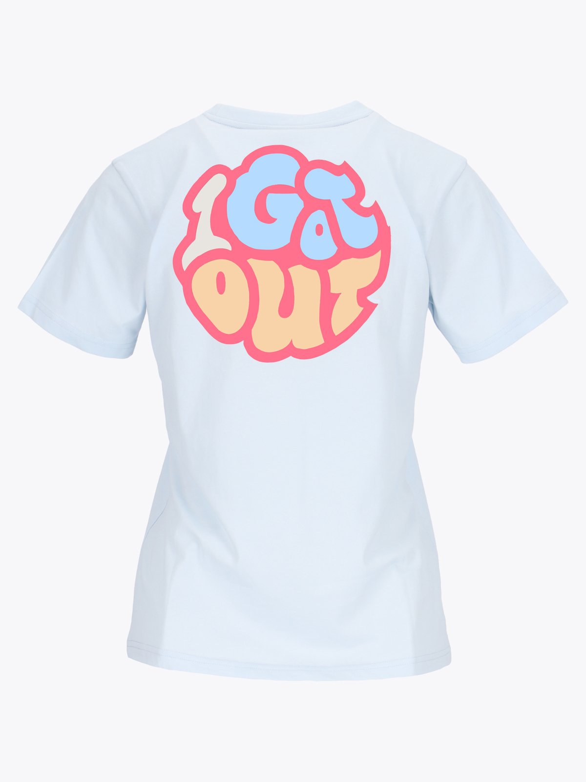 Twentyfour & IGO Back T-skjorte D Isblå