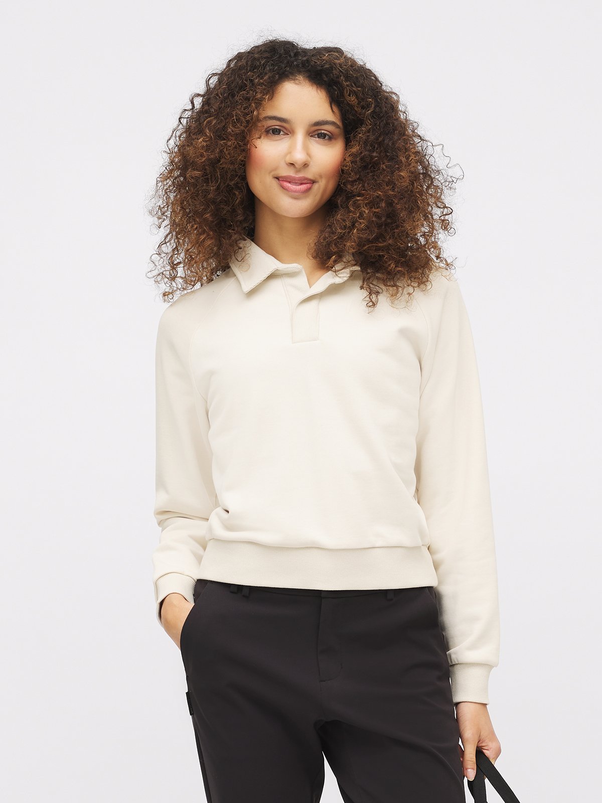 Twentyfour Mode Polo Sweater D Gråhvit