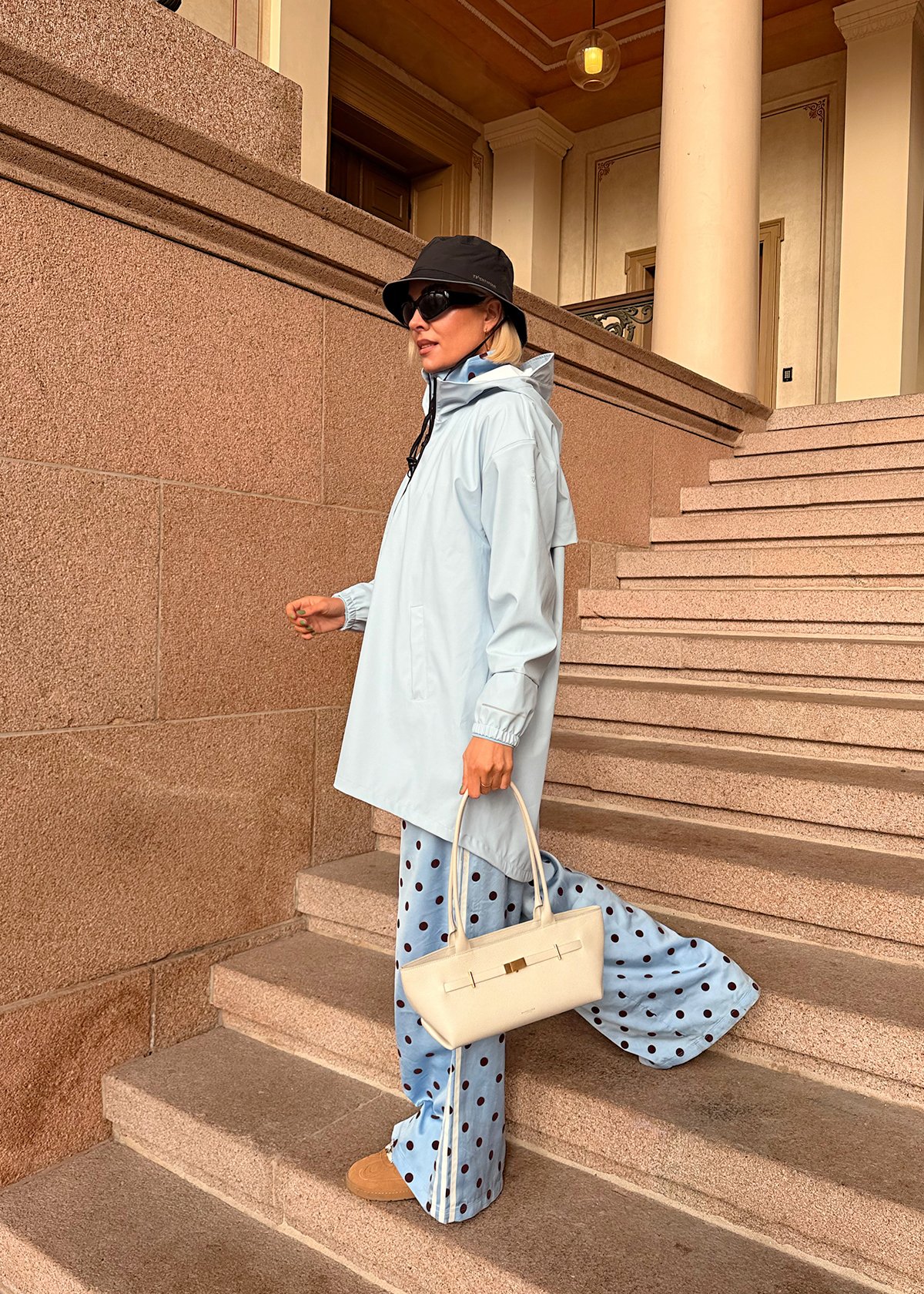 Twentyfour Mode PU Poncho D Frostblå