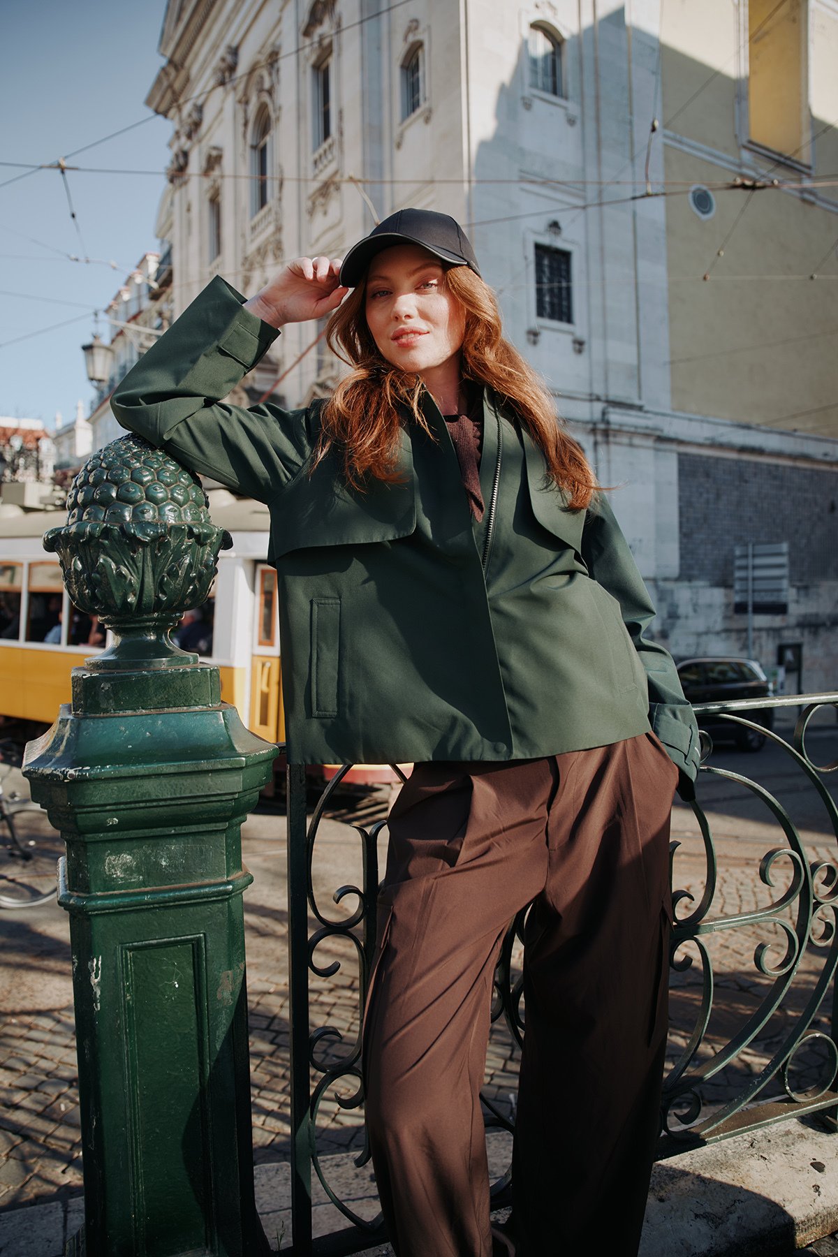 Twentyfour Mode Trench Jakke D Dyp Grønn