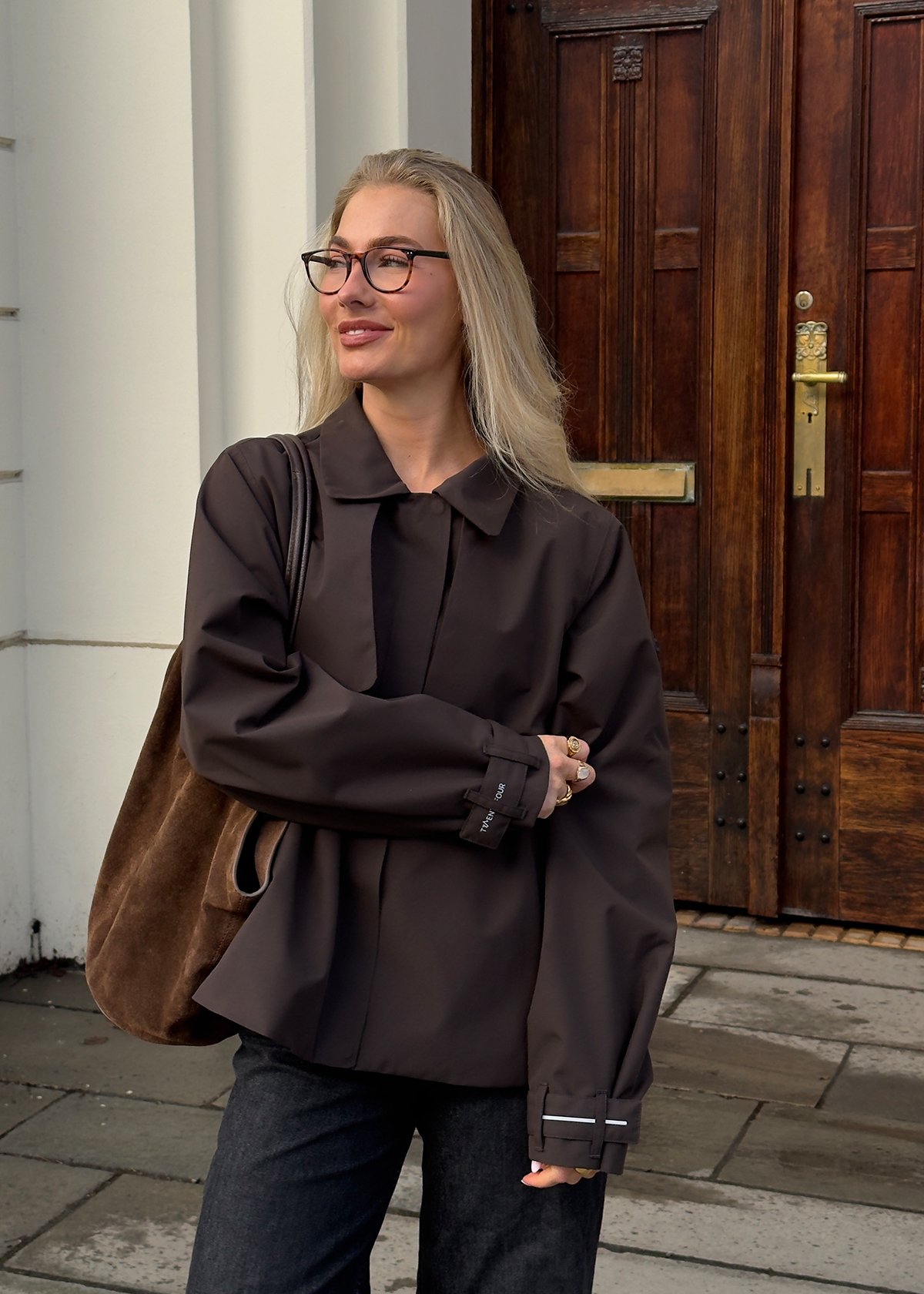 Twentyfour Mode Trench Jakke D Mørk Brun