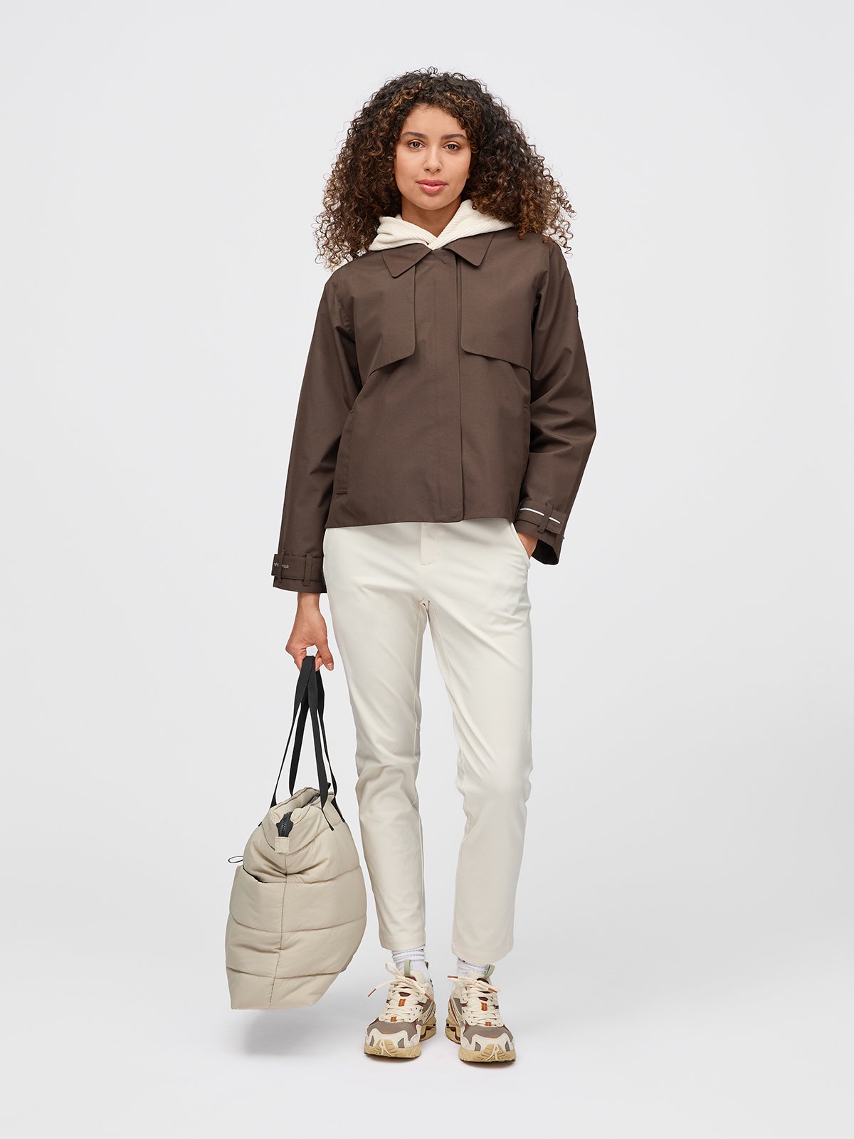 Twentyfour Mode Trench Jakke D Mørk Brun