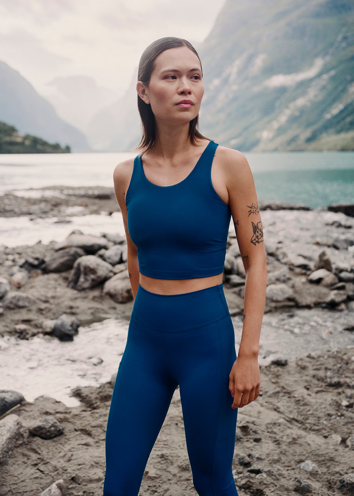 Twentyfour Nina Crop Tanktop D Mørk Blå