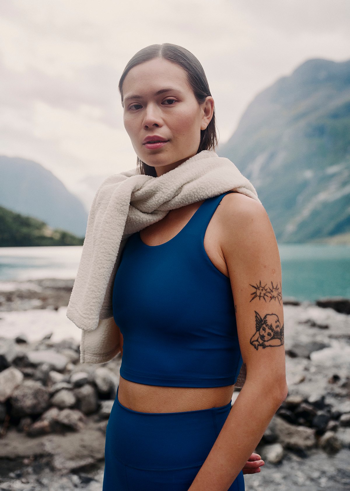 Twentyfour Nina Crop Tanktop D Mørk Blå