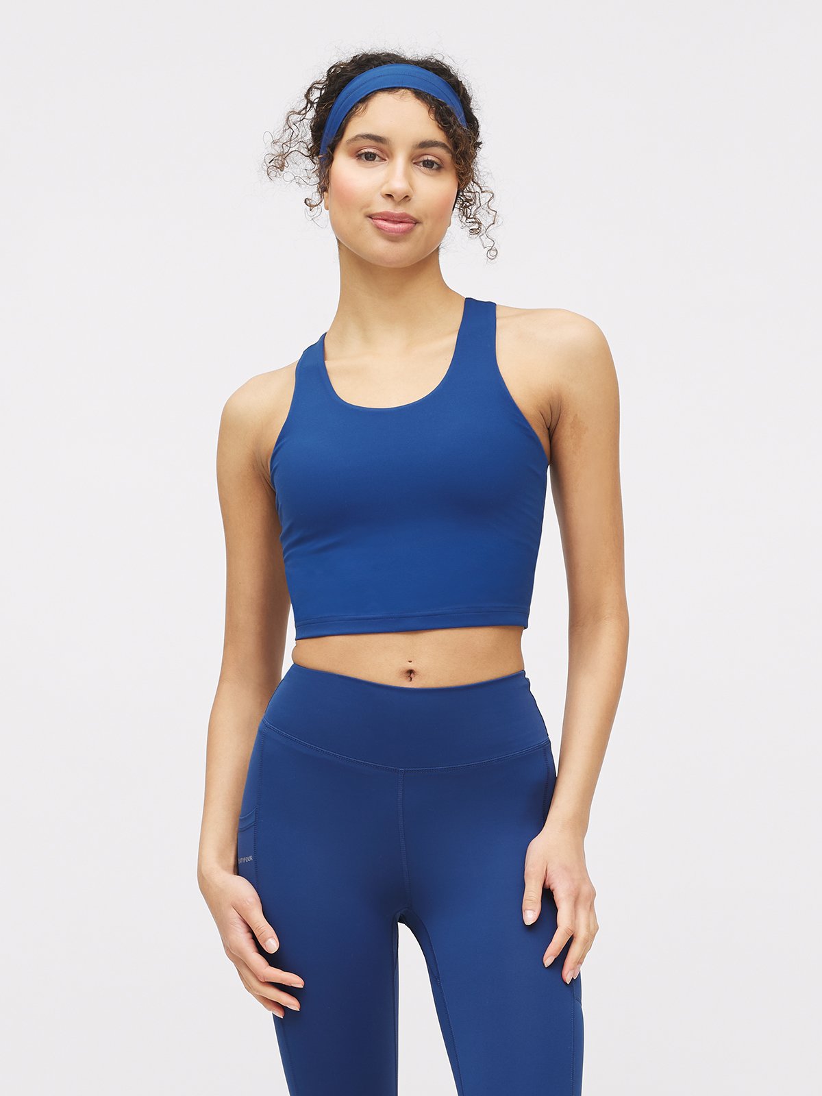 Twentyfour Nina Crop Tanktop D Mørk Blå