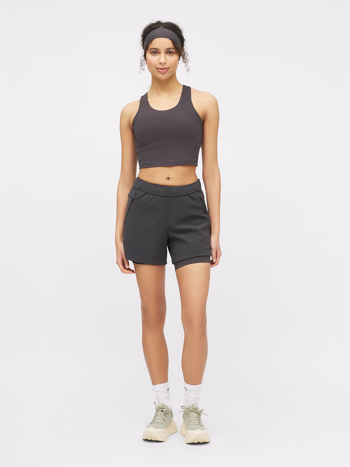 Twentyfour Nina Crop Tanktop D Skyggesort