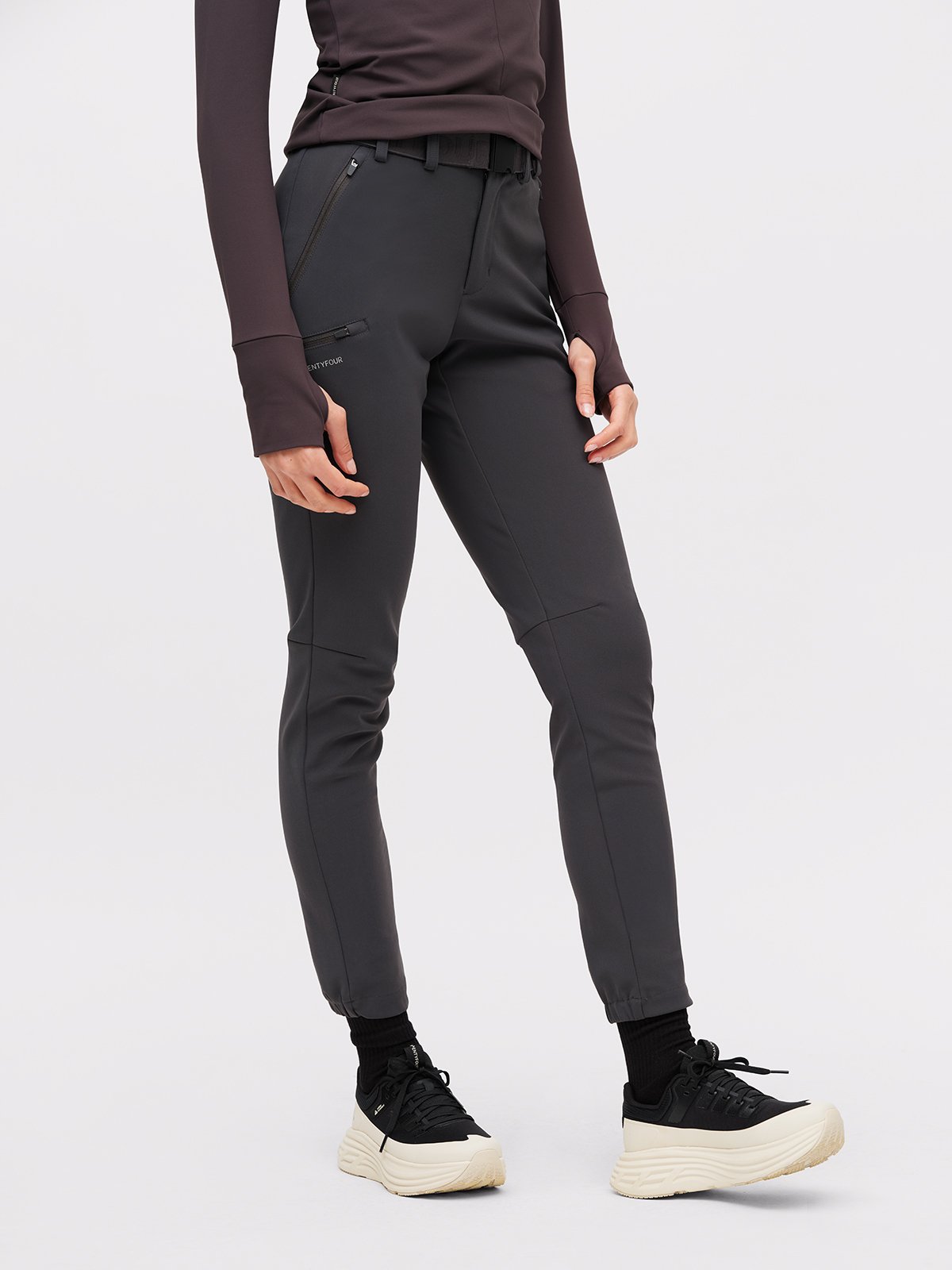 Twentyfour Nina Highwaist Bukse D Skyggesort