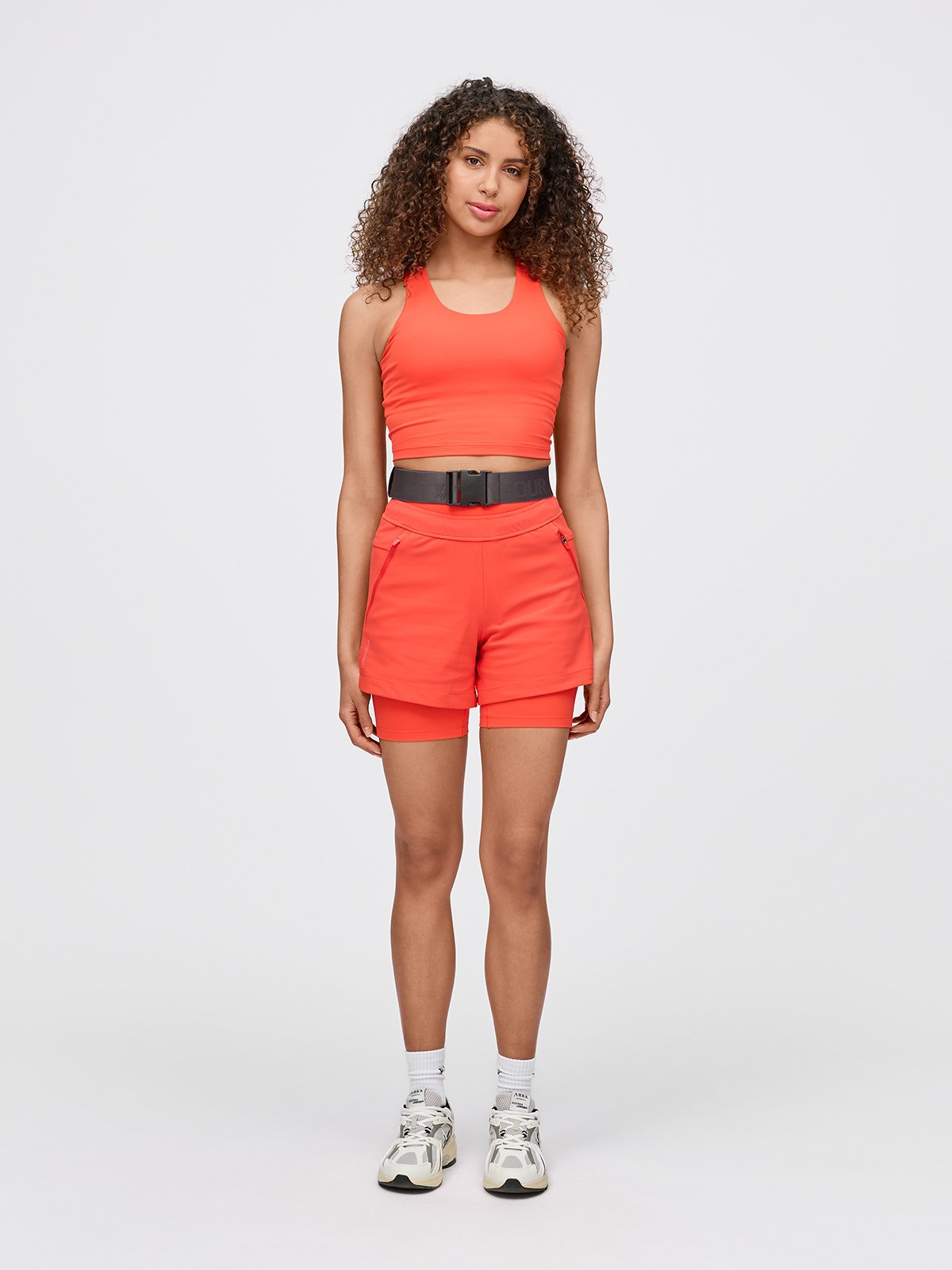 Twentyfour Nina Highwaist Shorts D Klar Rød