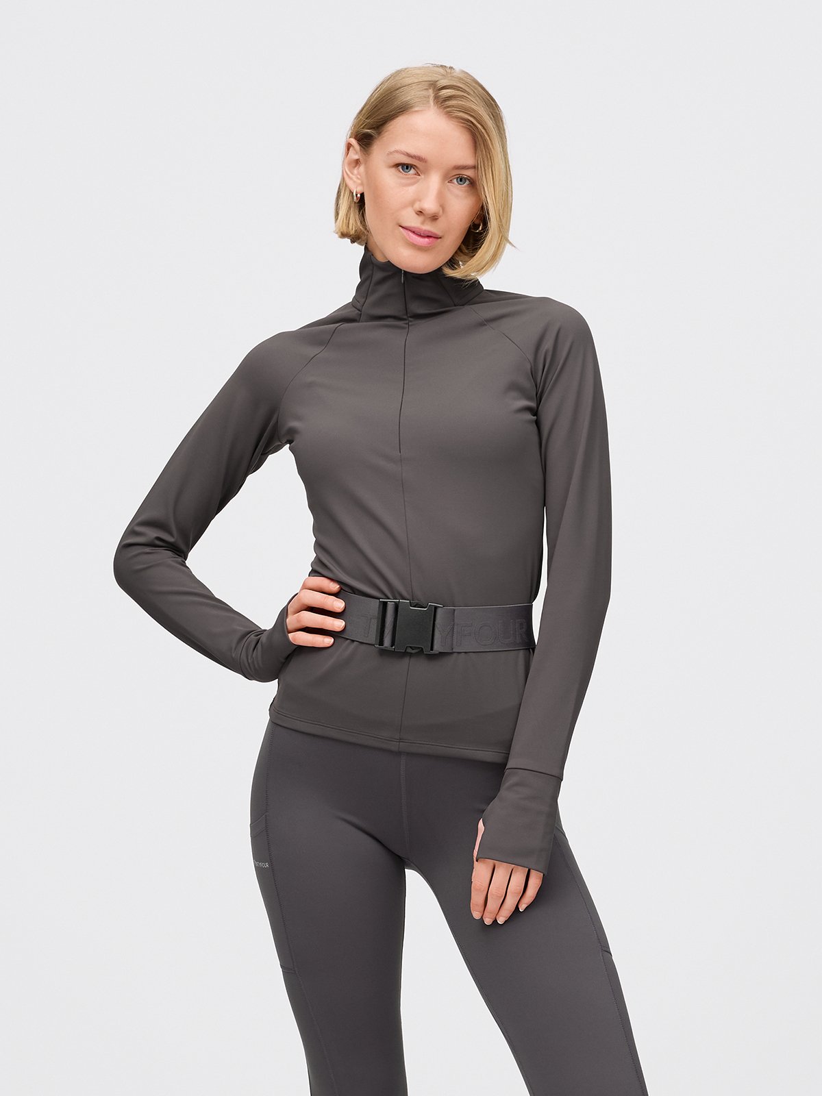 Twentyfour Nina Zip Fleece D Skyggesort