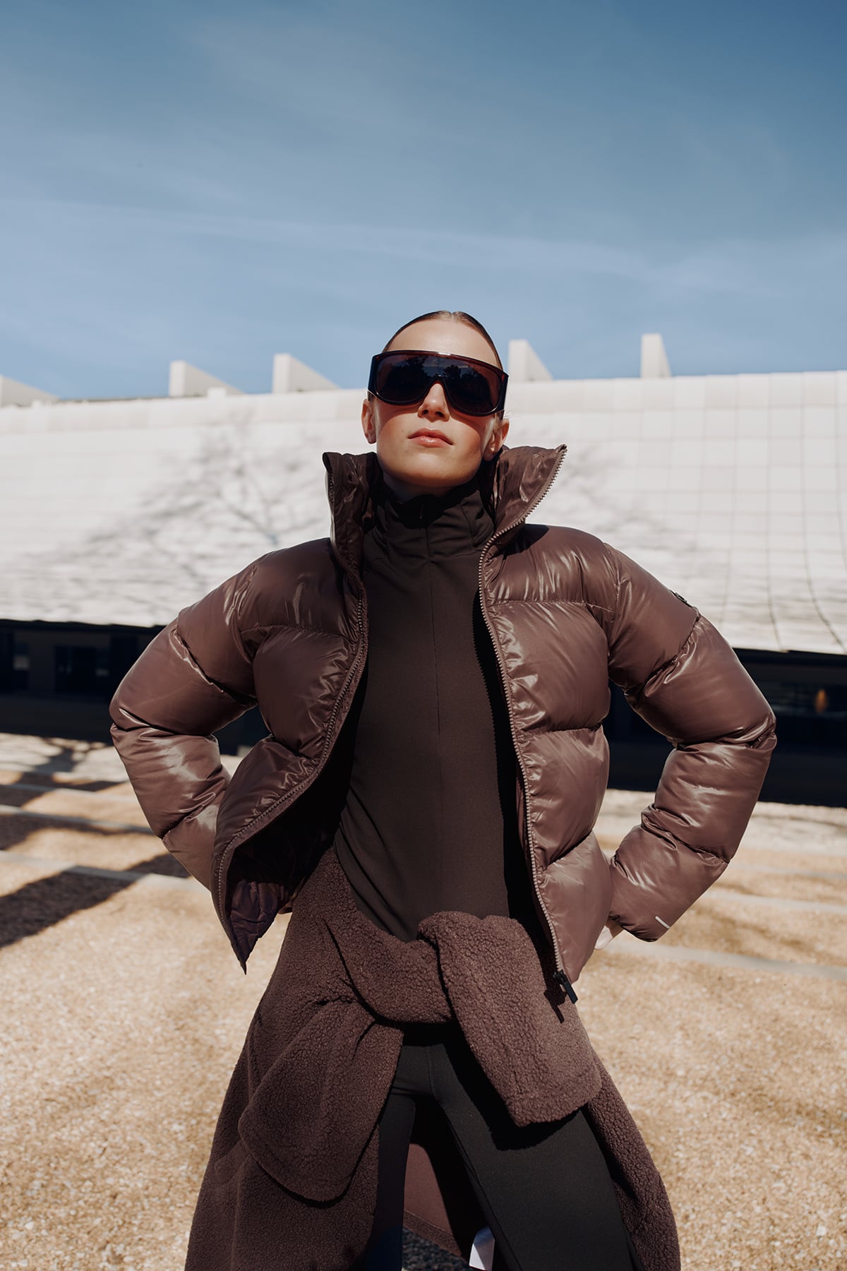 Twentyfour Mode Ava Puffy Jakke D Kakao