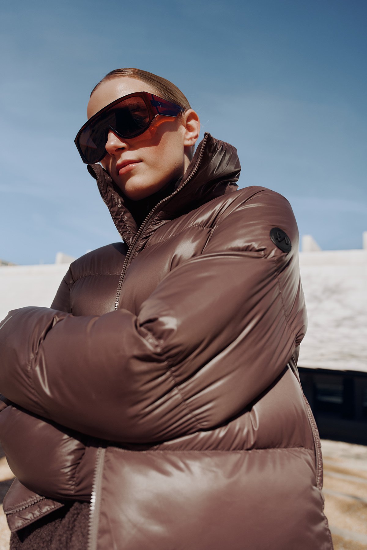 Twentyfour Mode Ava Puffy Jakke D Kakao