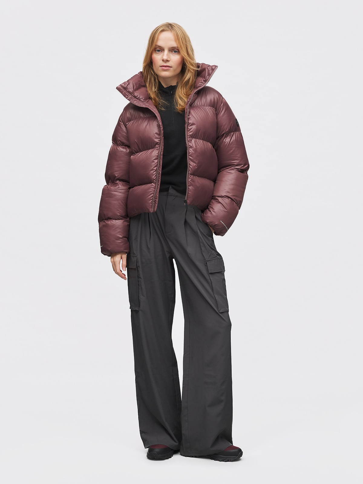 Twentyfour Mode Ava Puffy Jakke D Kakao