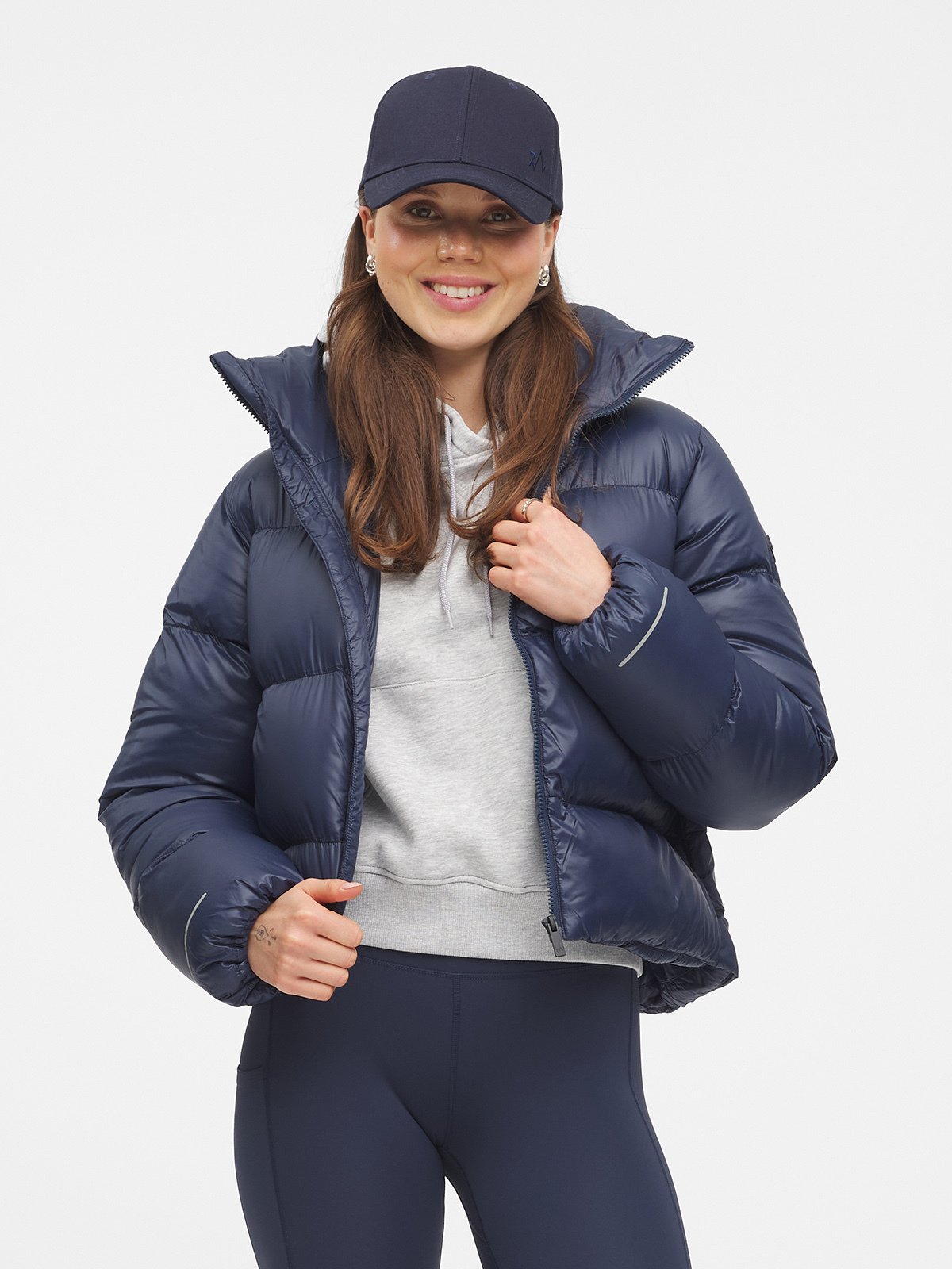 Twentyfour Mode Ava Puffy Jakke D Marine