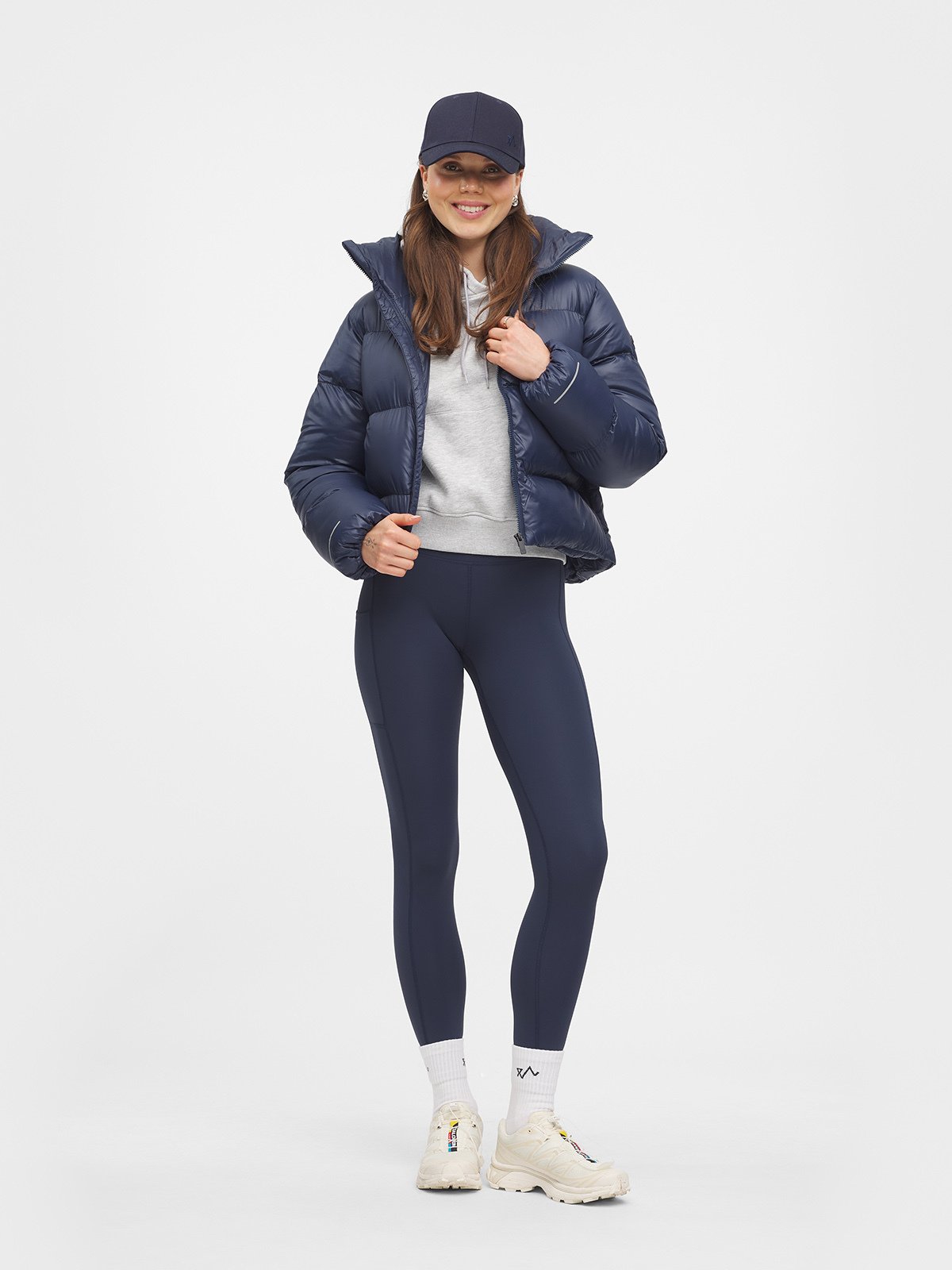 Twentyfour Mode Ava Puffy Jakke D Marine