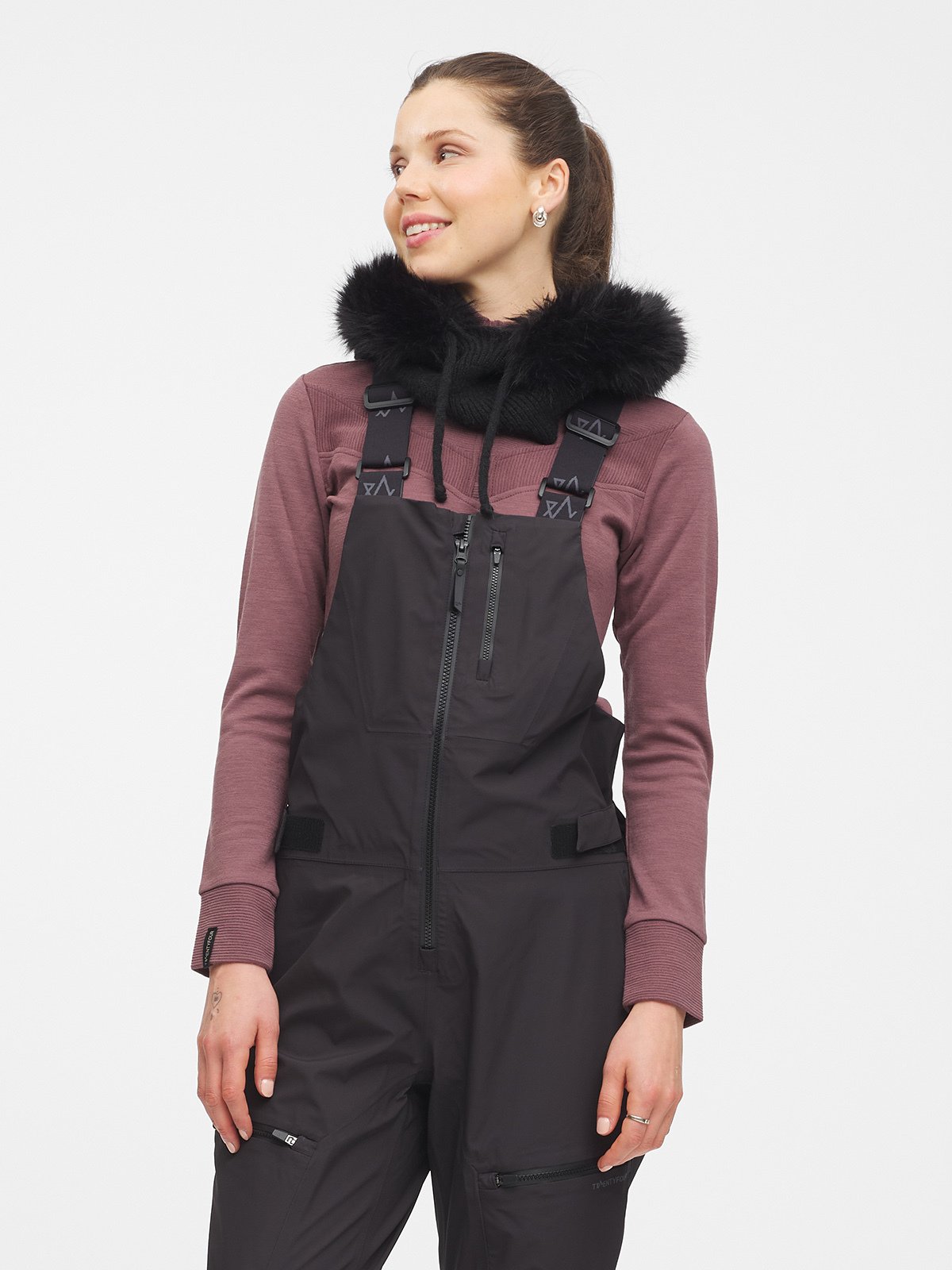 Twentyfour Aurora 3L Bib Skallbukse D Sort
