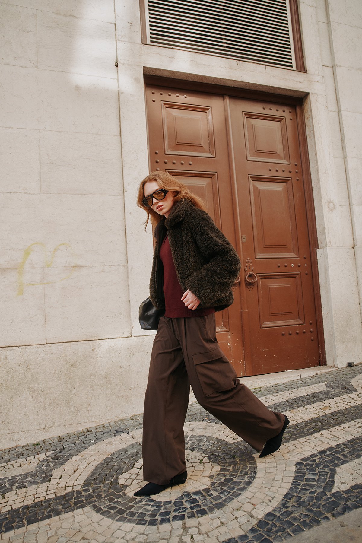 Twentyfour Mode Teddy Jakke D Mørk Brun