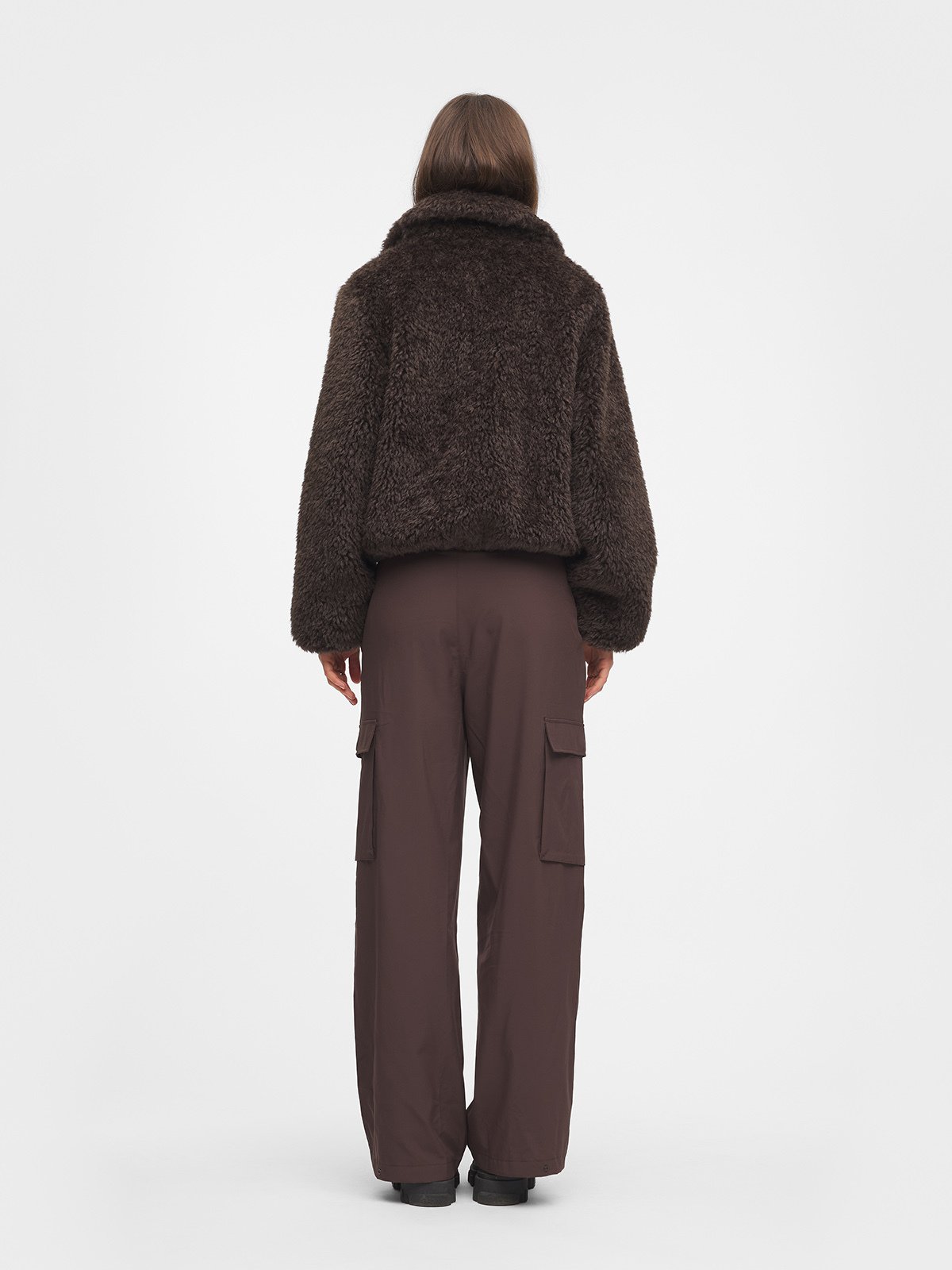 Twentyfour Mode Teddy Jakke D Mørk Brun