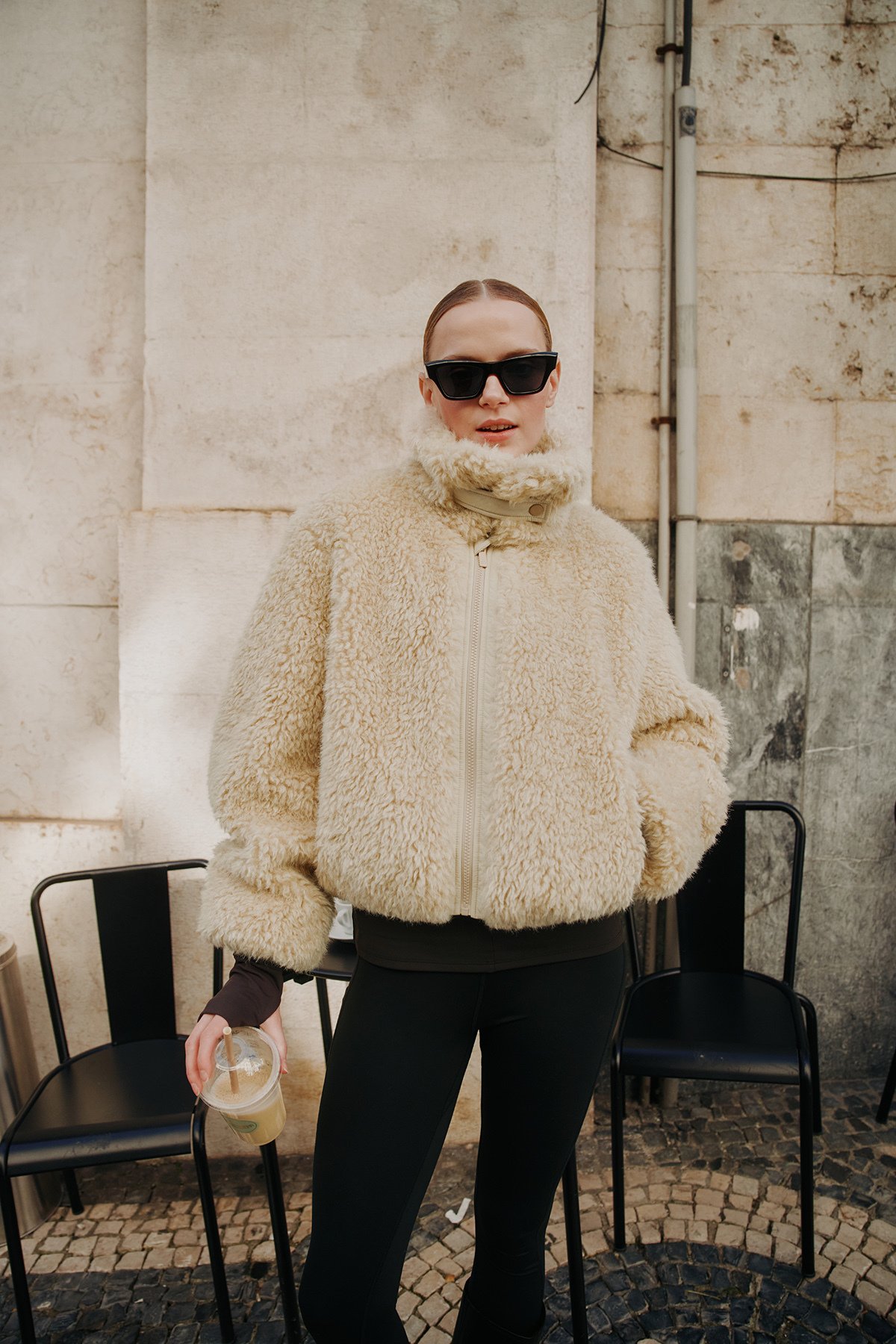 Twentyfour Mode Teddy Jakke D Sand