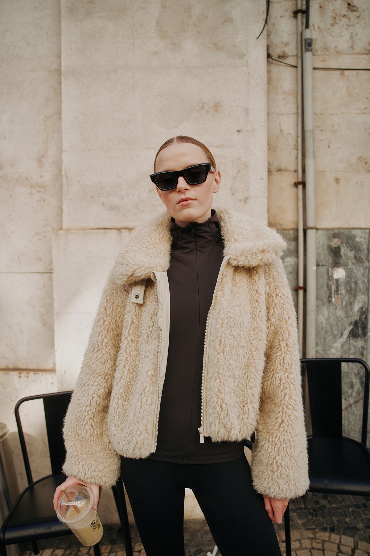 Twentyfour Mode Teddy Jakke D Sand