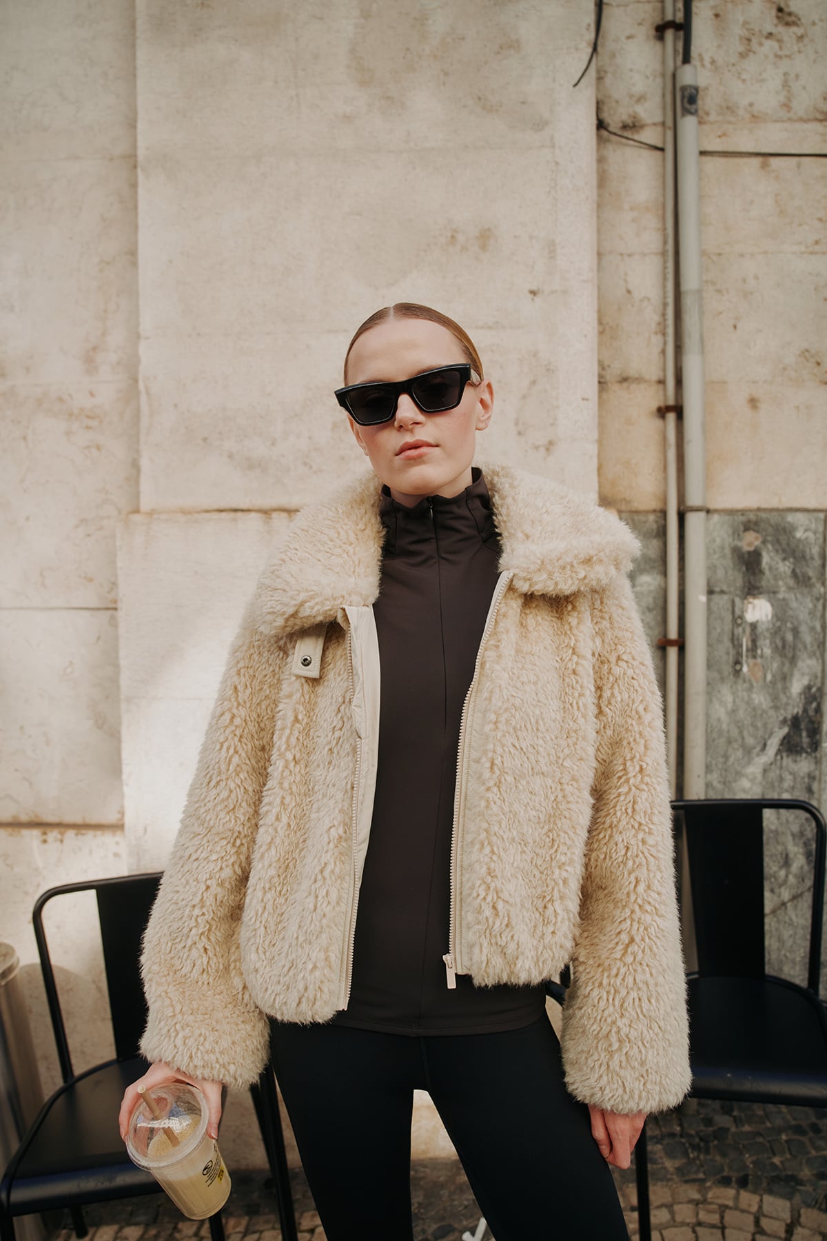 Twentyfour Mode Teddy Jakke D Sand